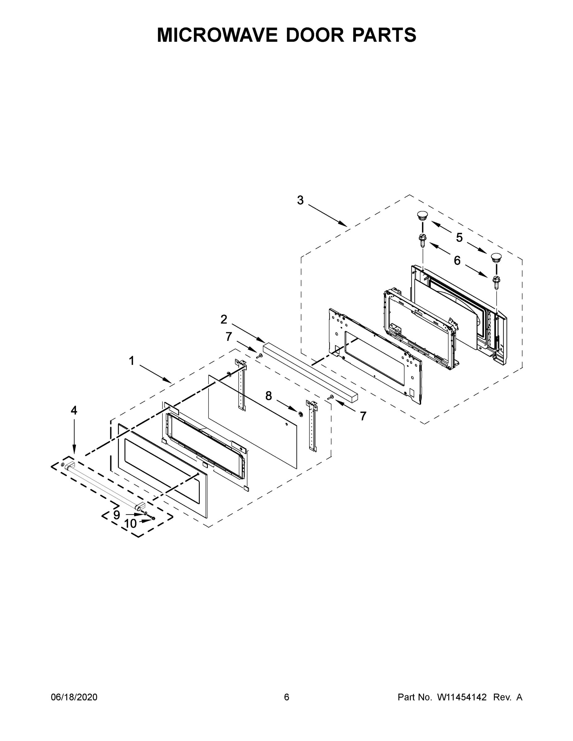 04 - MICROWAVE DOOR PARTS