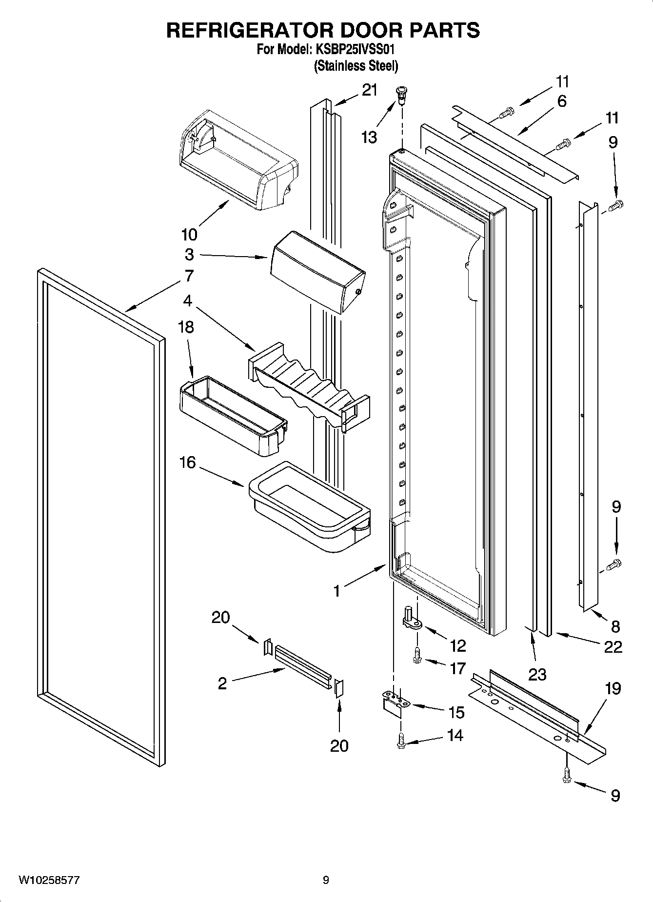 06 - REFRIGERATOR DOOR PARTS