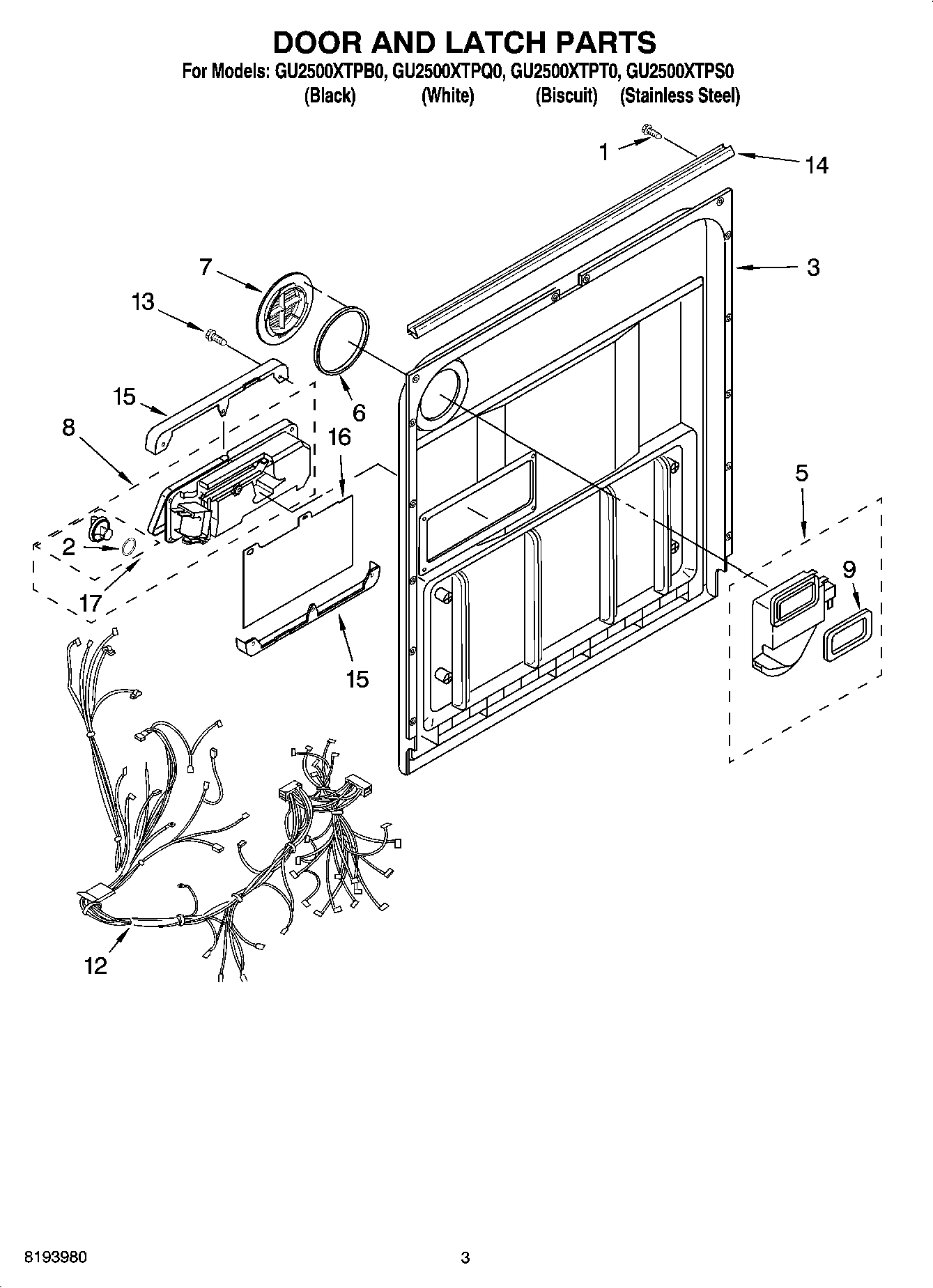 03 - DOOR AND LATCH PARTS
