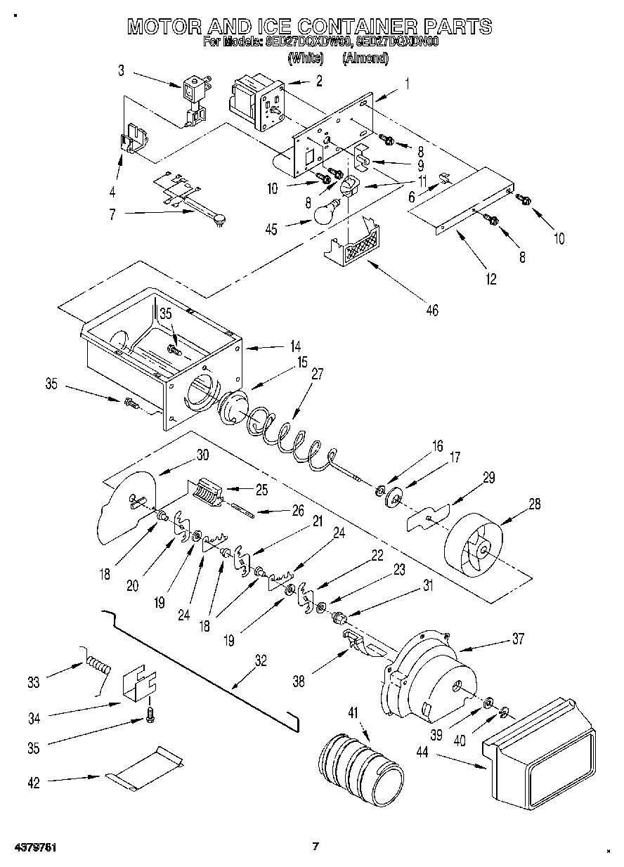 05 - MOTOR AND ICE CONTAINER
