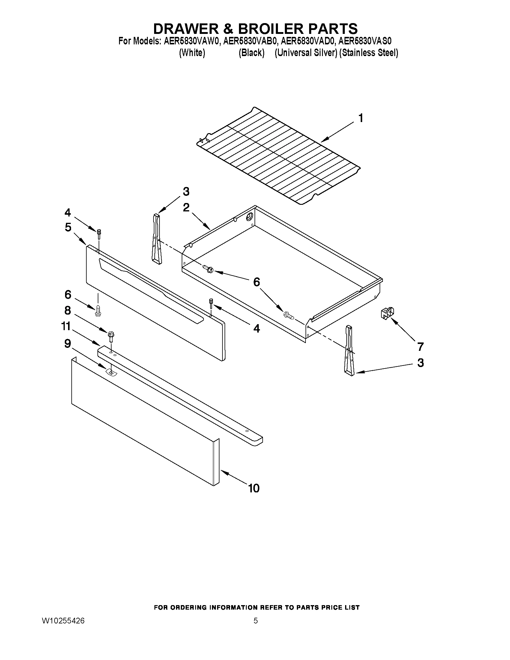 04 - DRAWER & BROILER PARTS