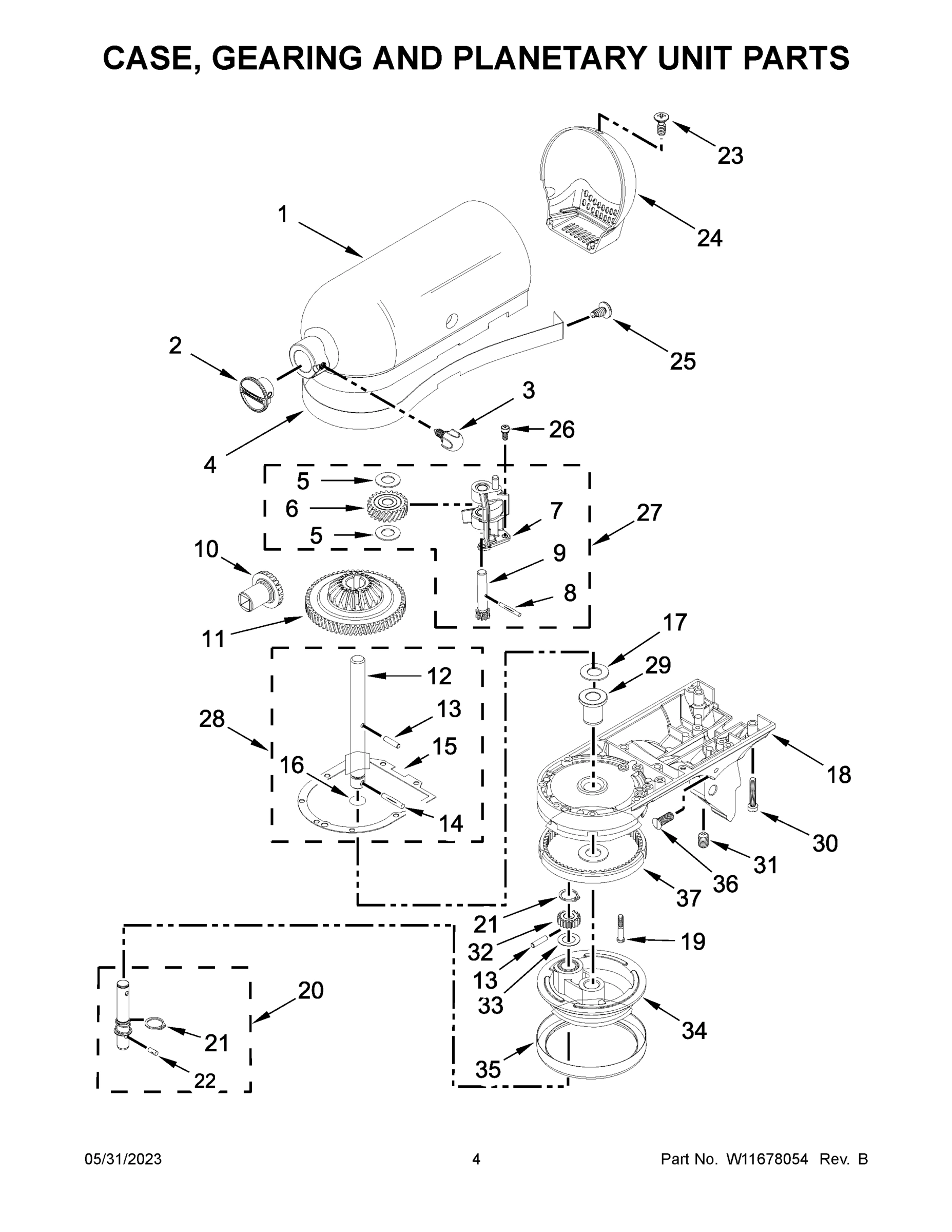 03 - CASE, GEARING AND PLANETARY UNIT PARTS