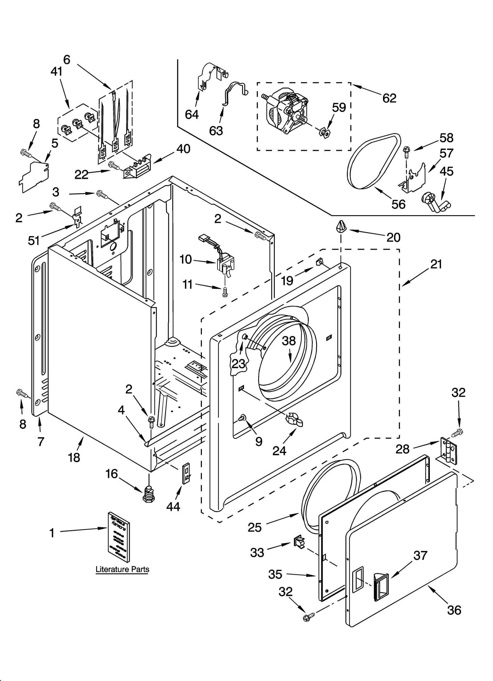 CABINET PARTS OPTIONAL PARTS (NOT INCLUDED)
