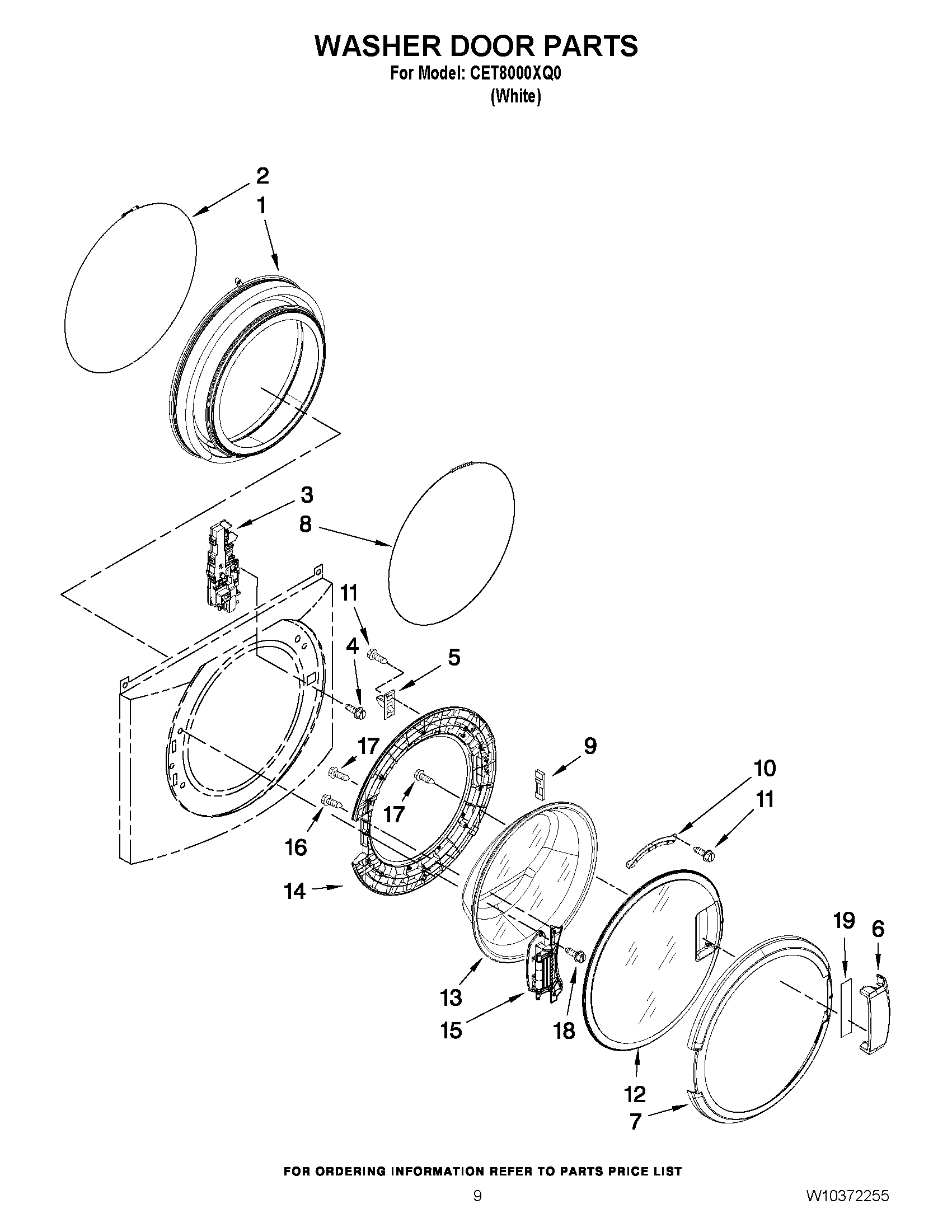 05 - WASHER DOOR PARTS