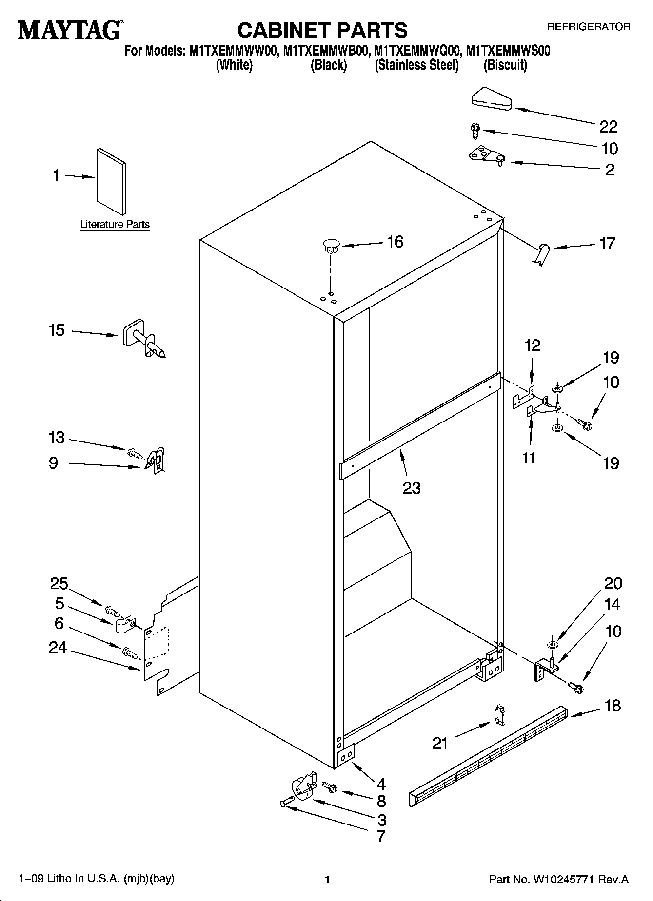 01 - CABINET PARTS