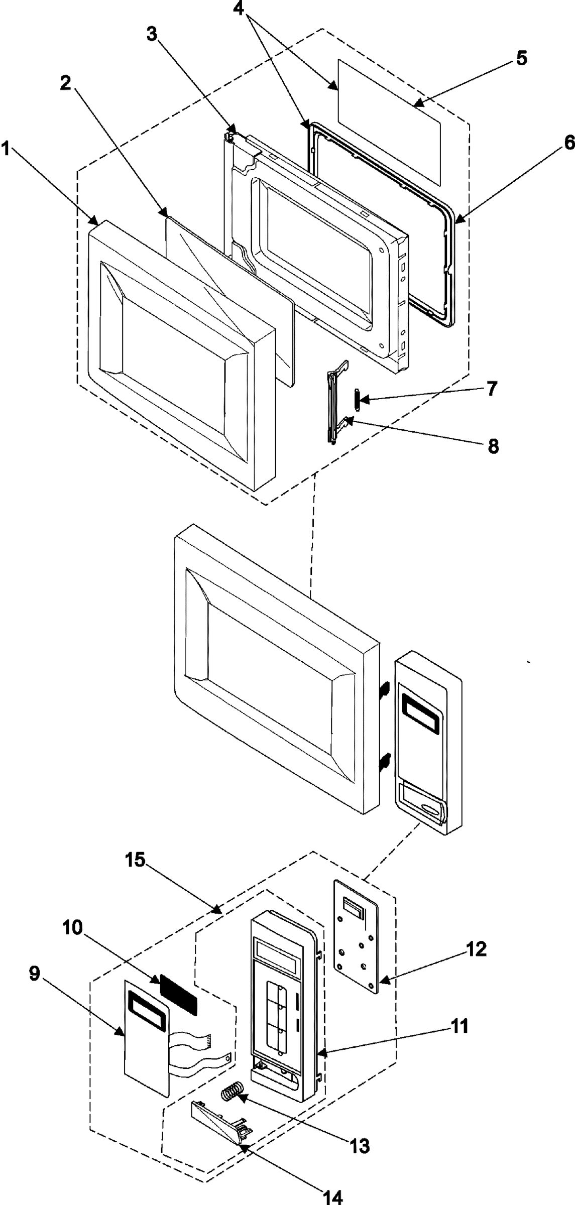 02 - CONTROL PANEL/DOOR ASSEMBLY