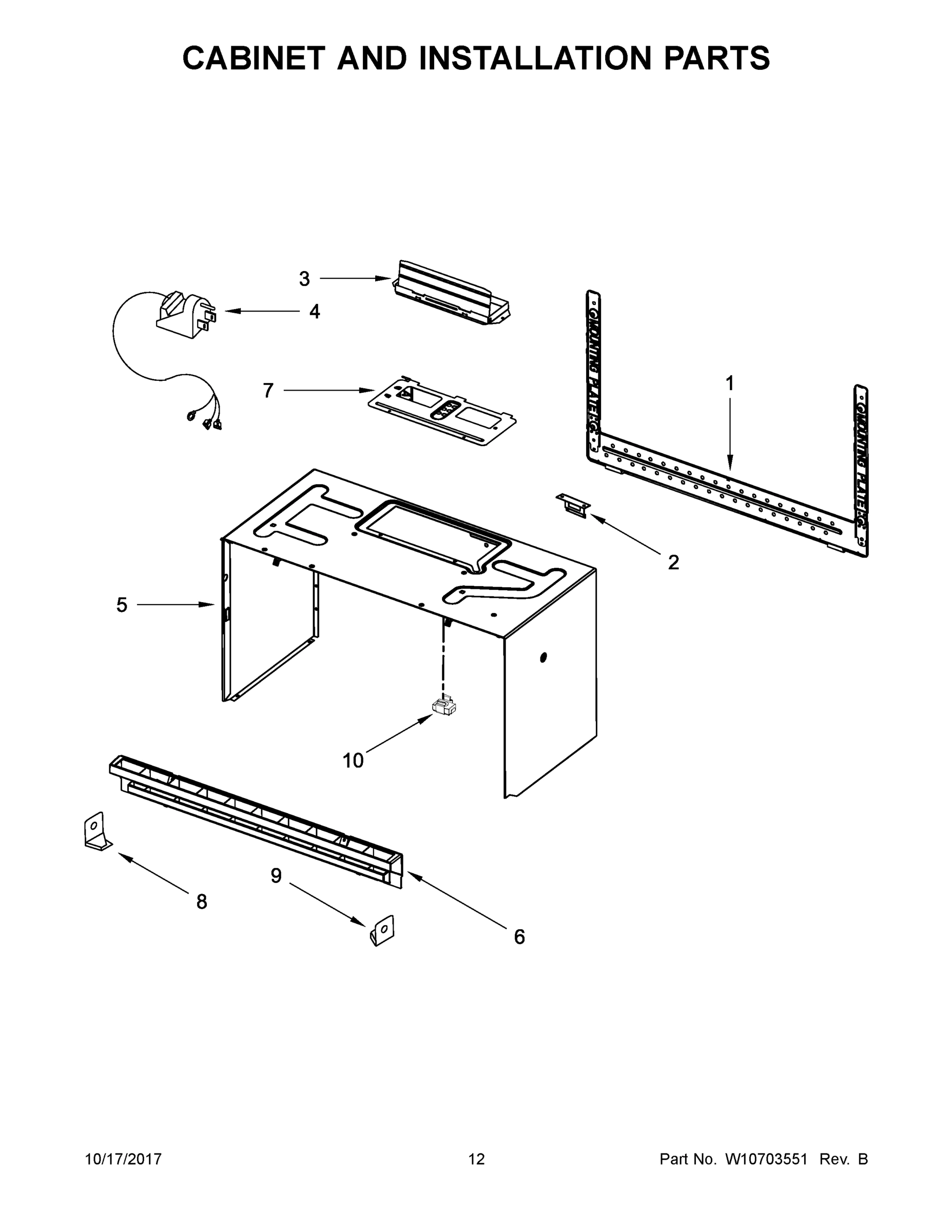 07 - CABINET AND INSTALLATION PARTS