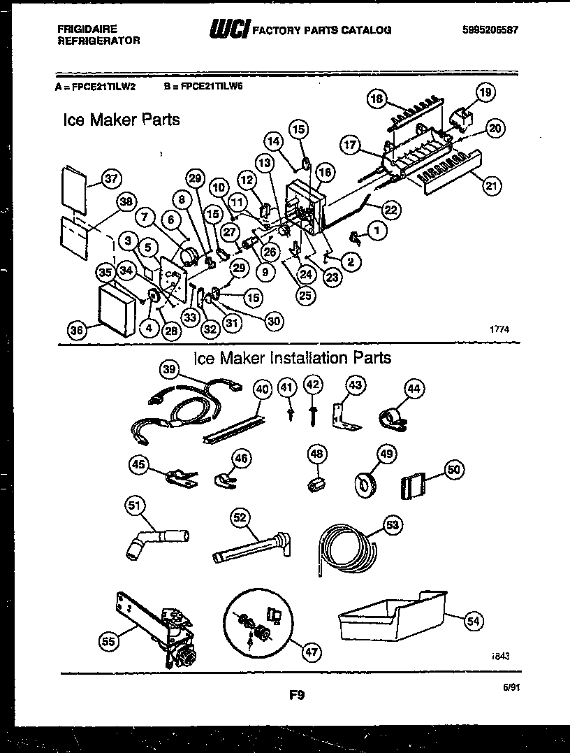 09 - ICE MAKER AND INSTALLATION PARTS