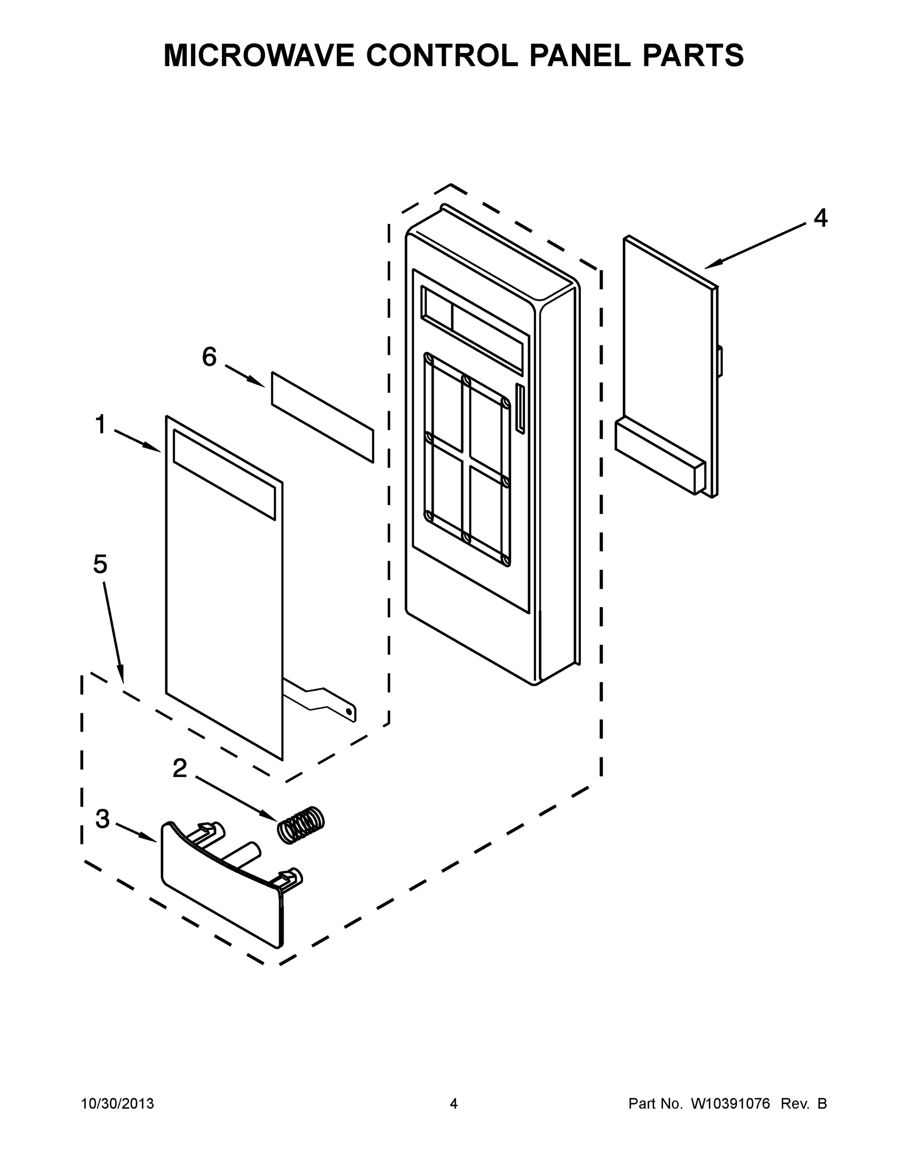 03 - MICROWAVE CONTROL PANEL PARTS
