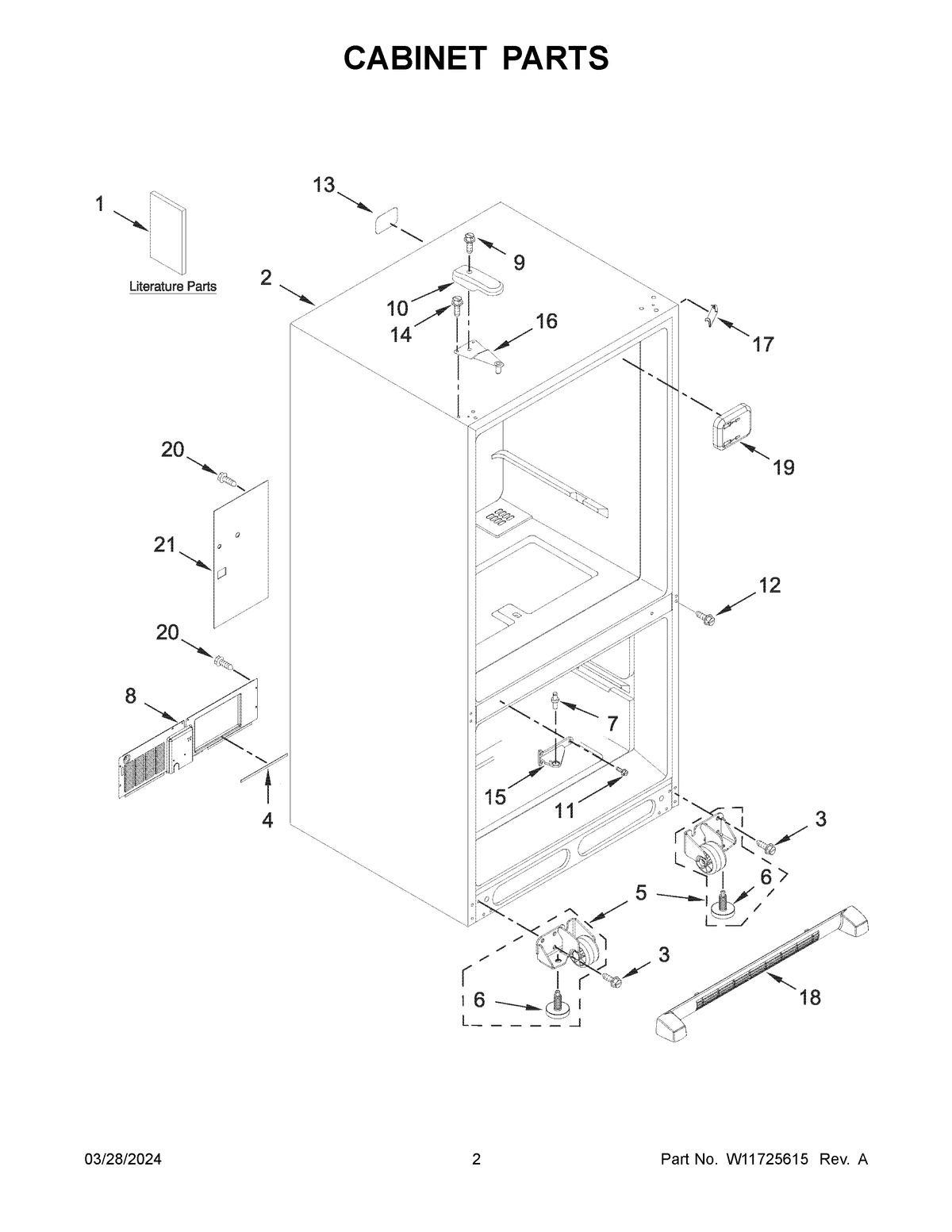 02 - CABINET PARTS