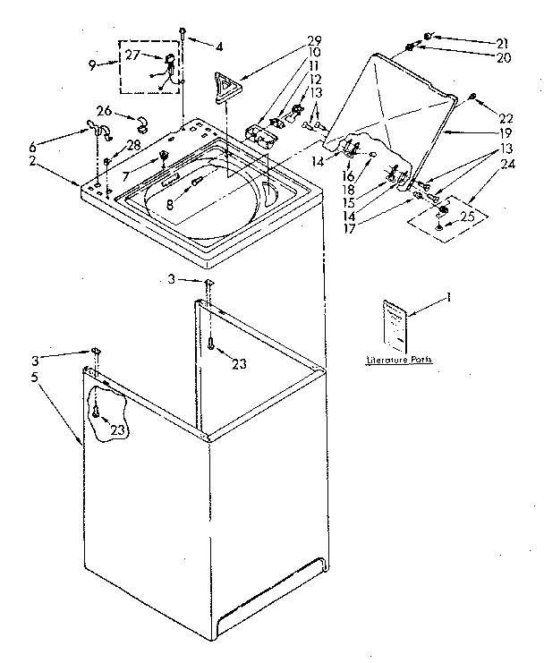TOP AND CABINET PARTS