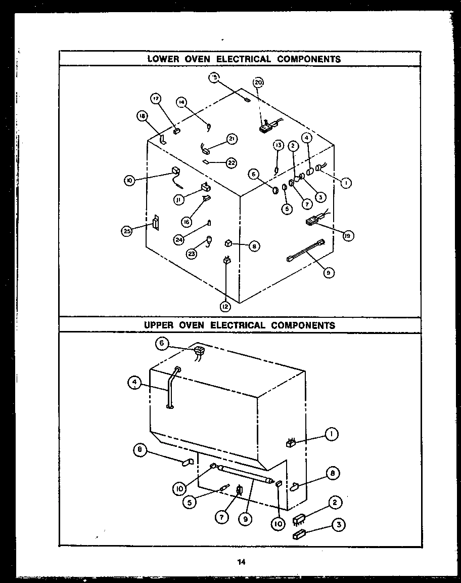 03 - LOWER OVEN ELECTRICAL COMPONENTS