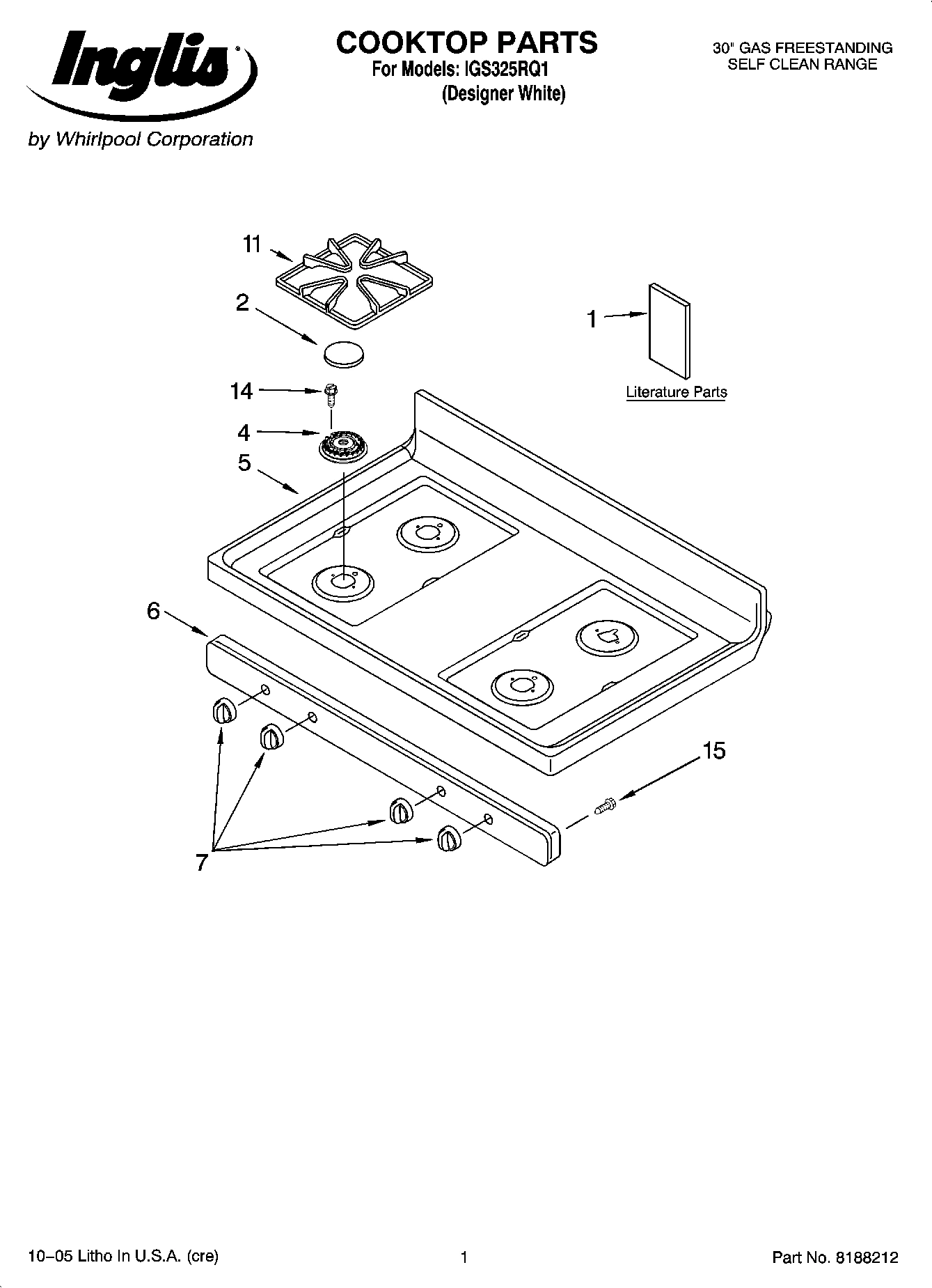 01 - COOKTOP PARTS