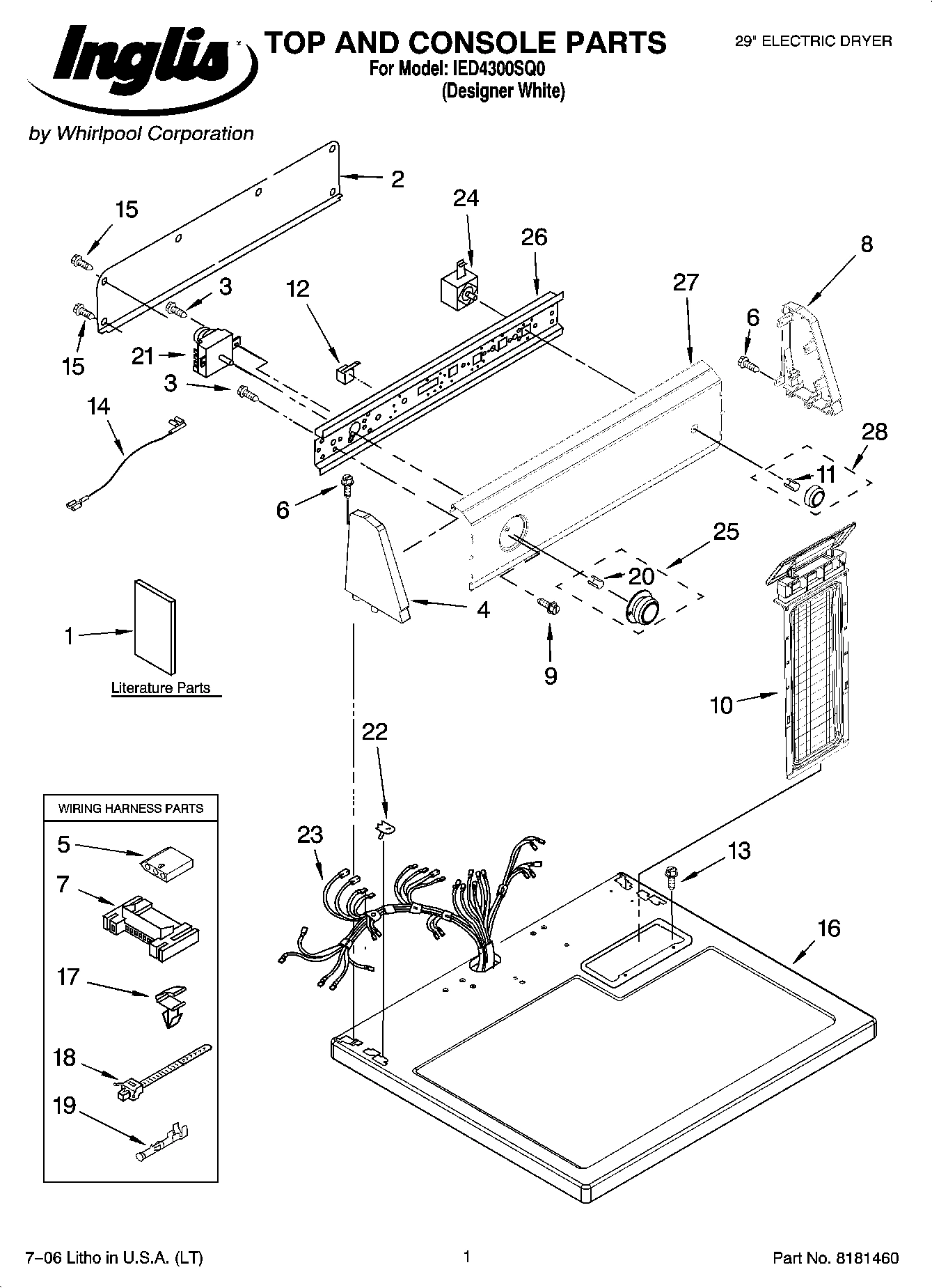 01 - TOP AND CONSOLE PARTS
