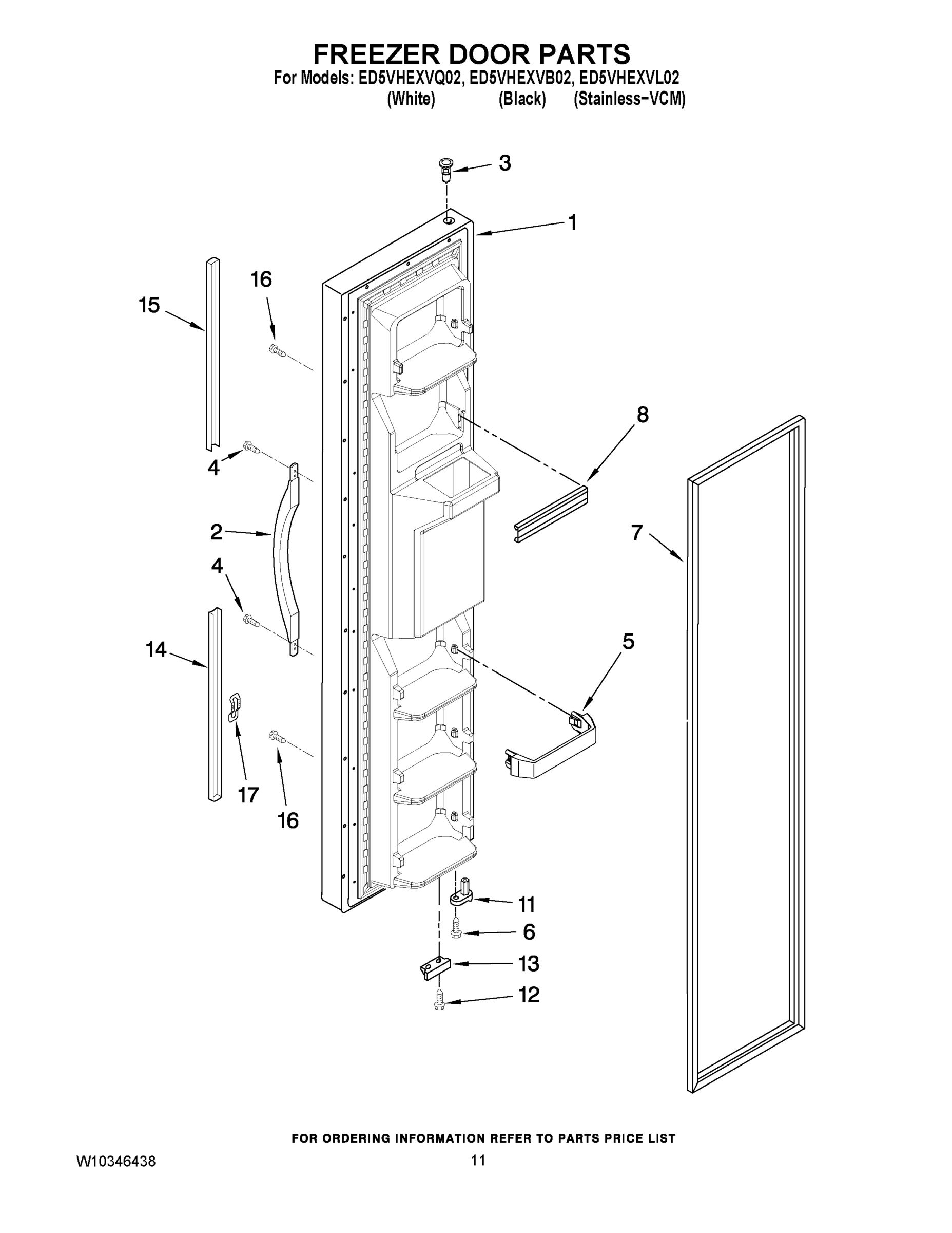 07 - FREEZER DOOR PARTS