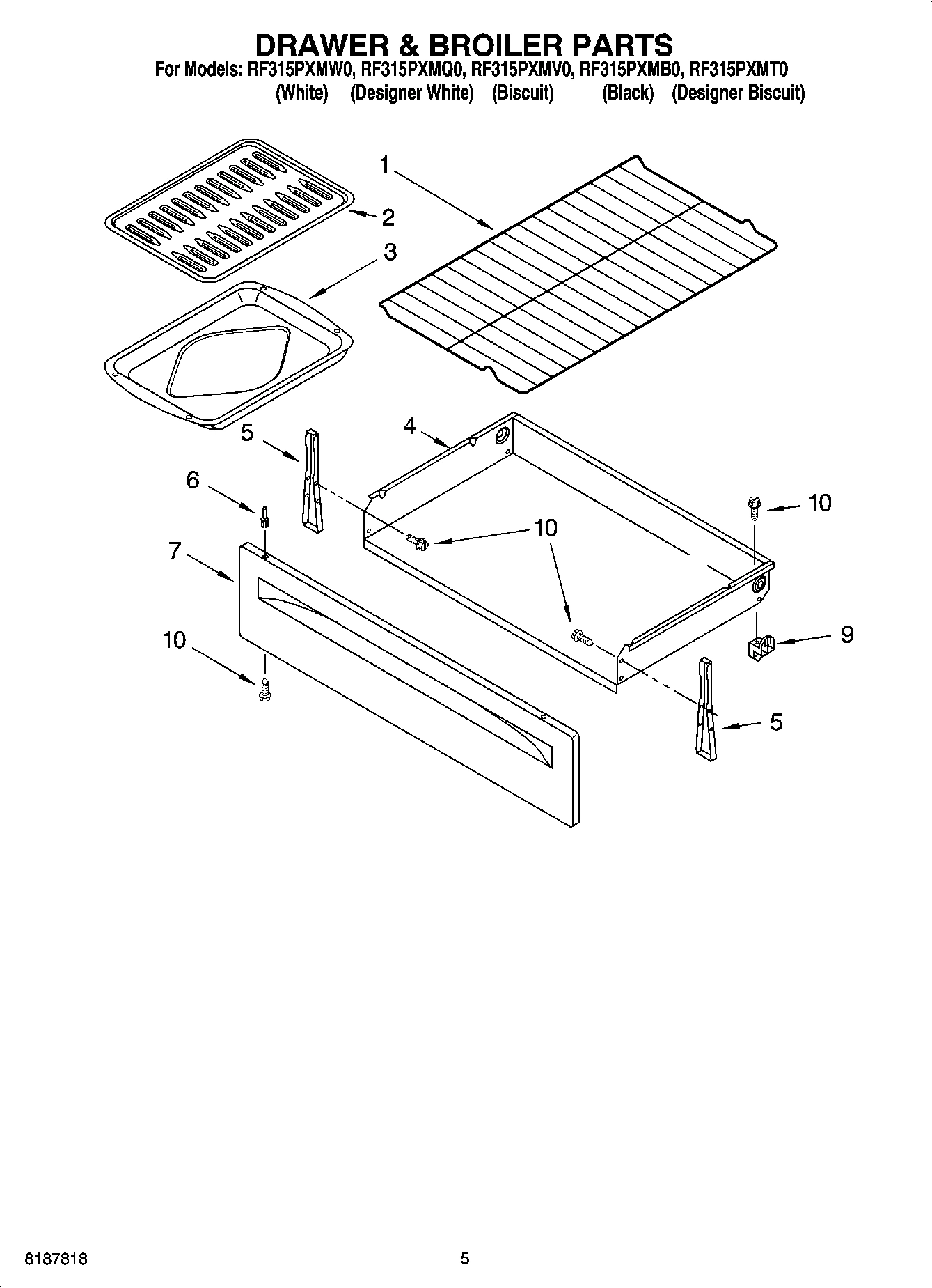 04 - DRAWER & BROILER PARTS