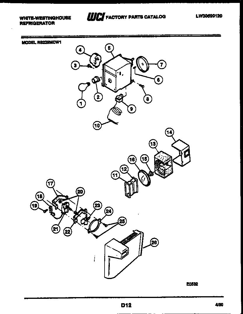06 - REFRIGERATOR CONTROL ASSEMBLY, DAMP