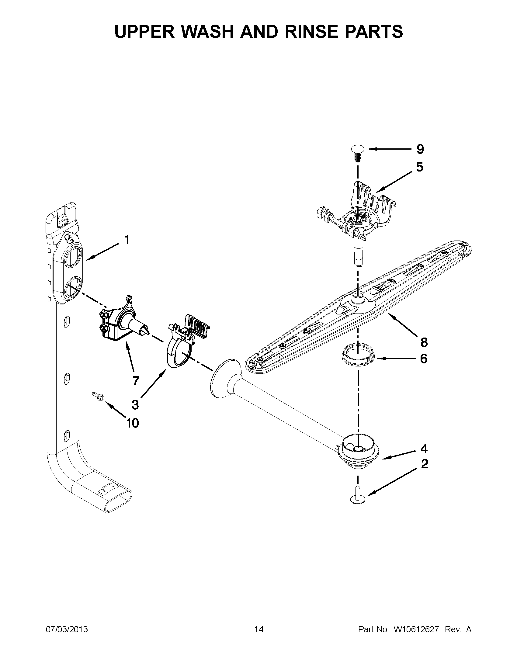 07 - UPPER WASH AND RINSE PARTS