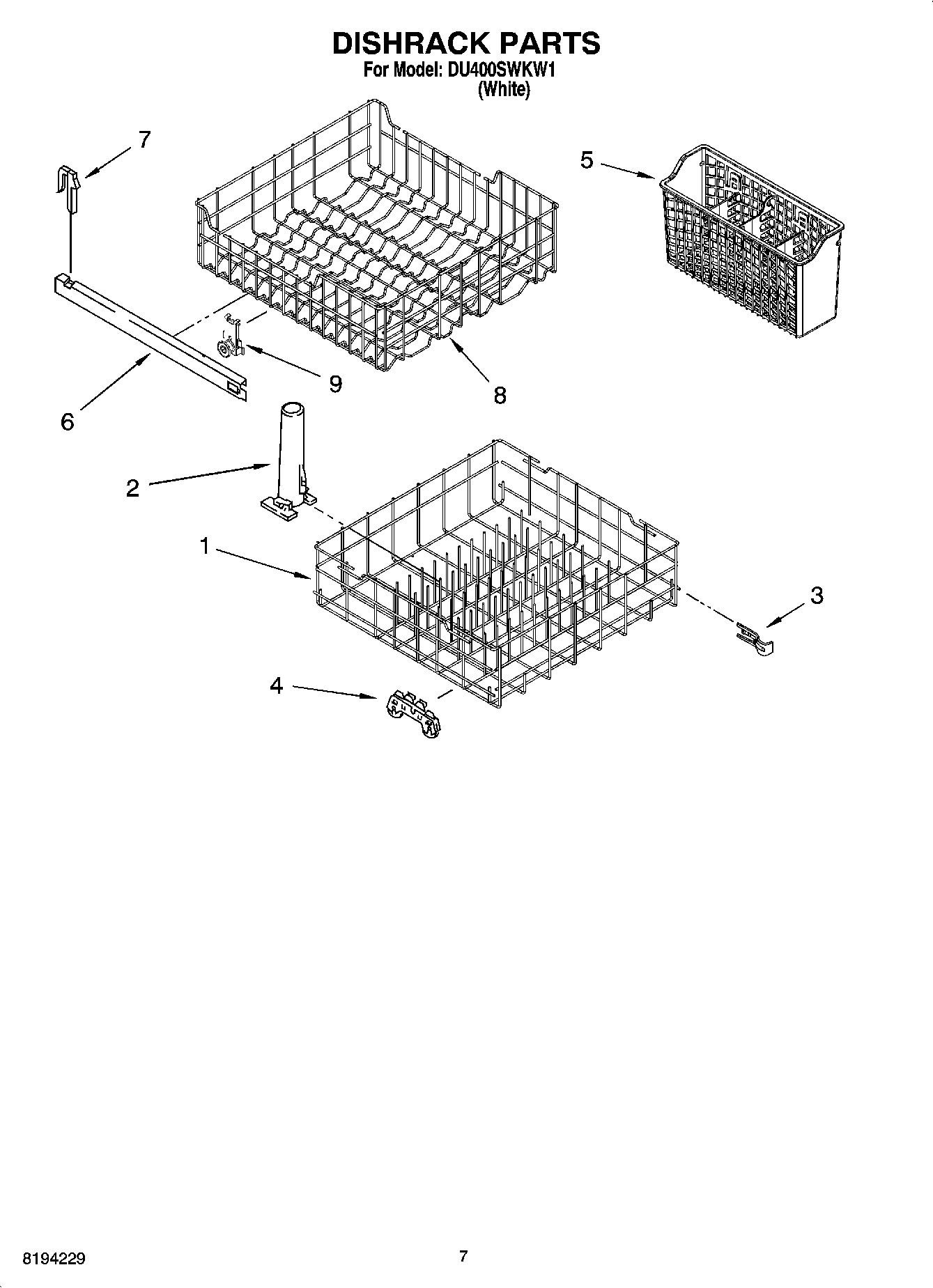 06 - DISHRACK PARTS, OPTIONAL PARTS