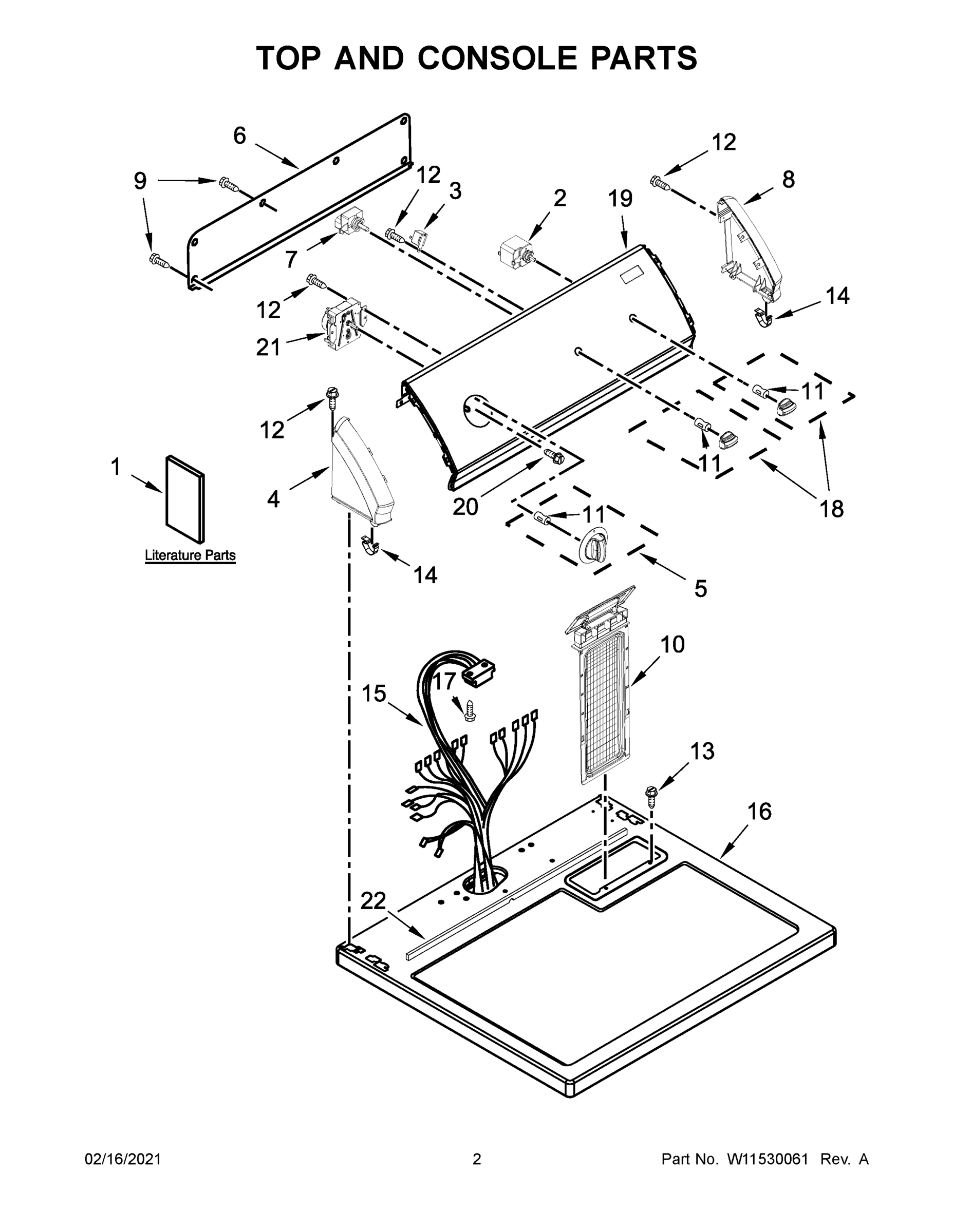 02 - TOP AND CONSOLE PARTS