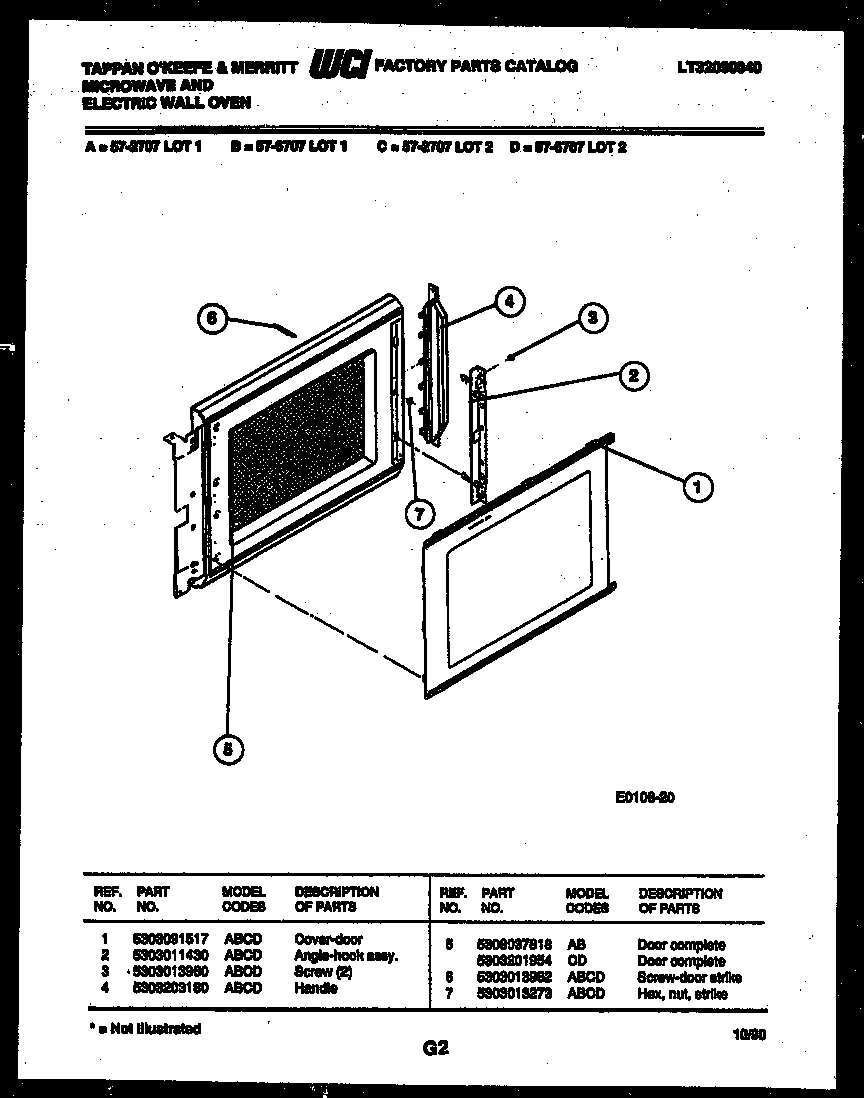 08 - UPPER OVEN DOOR PARTS