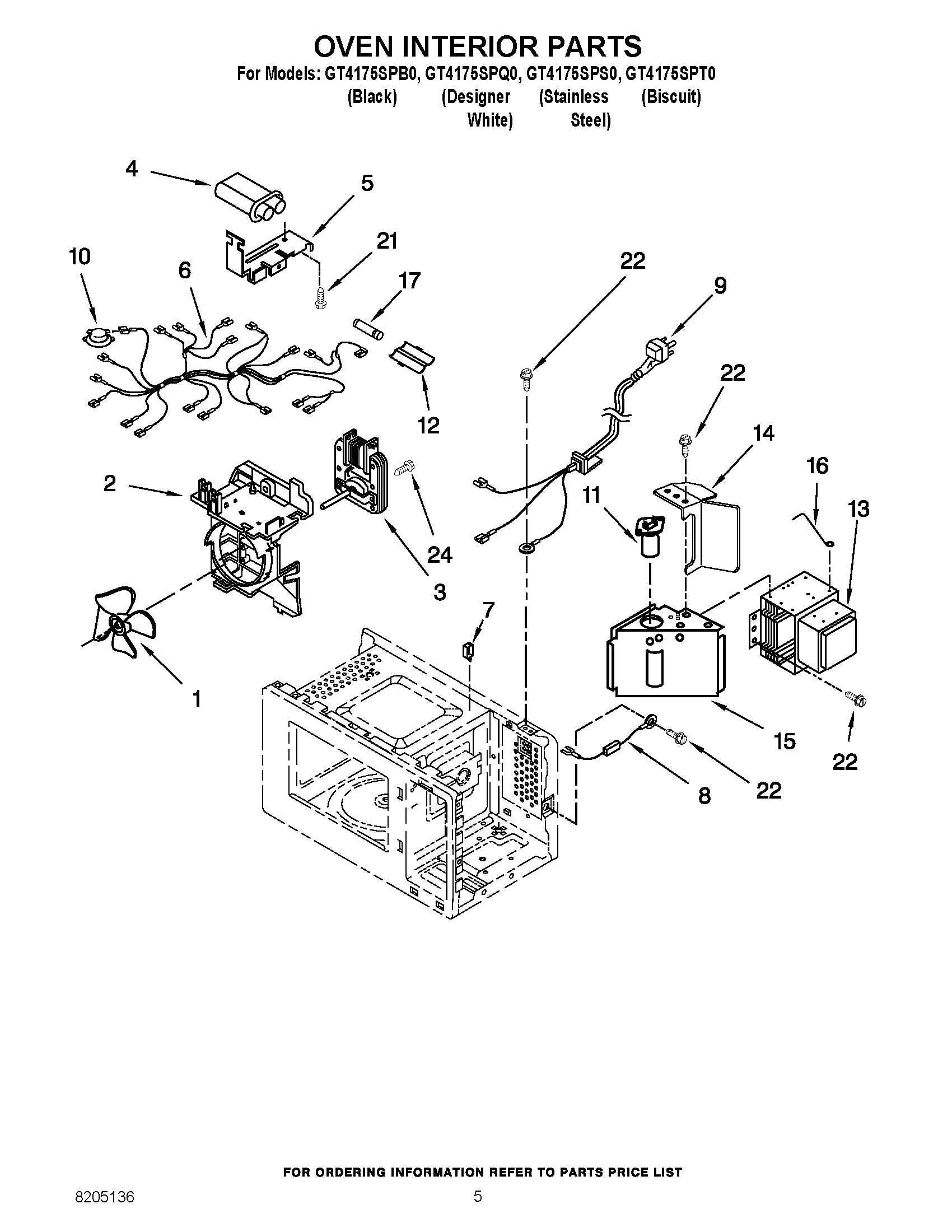 05 - OVEN INTERIOR PARTS