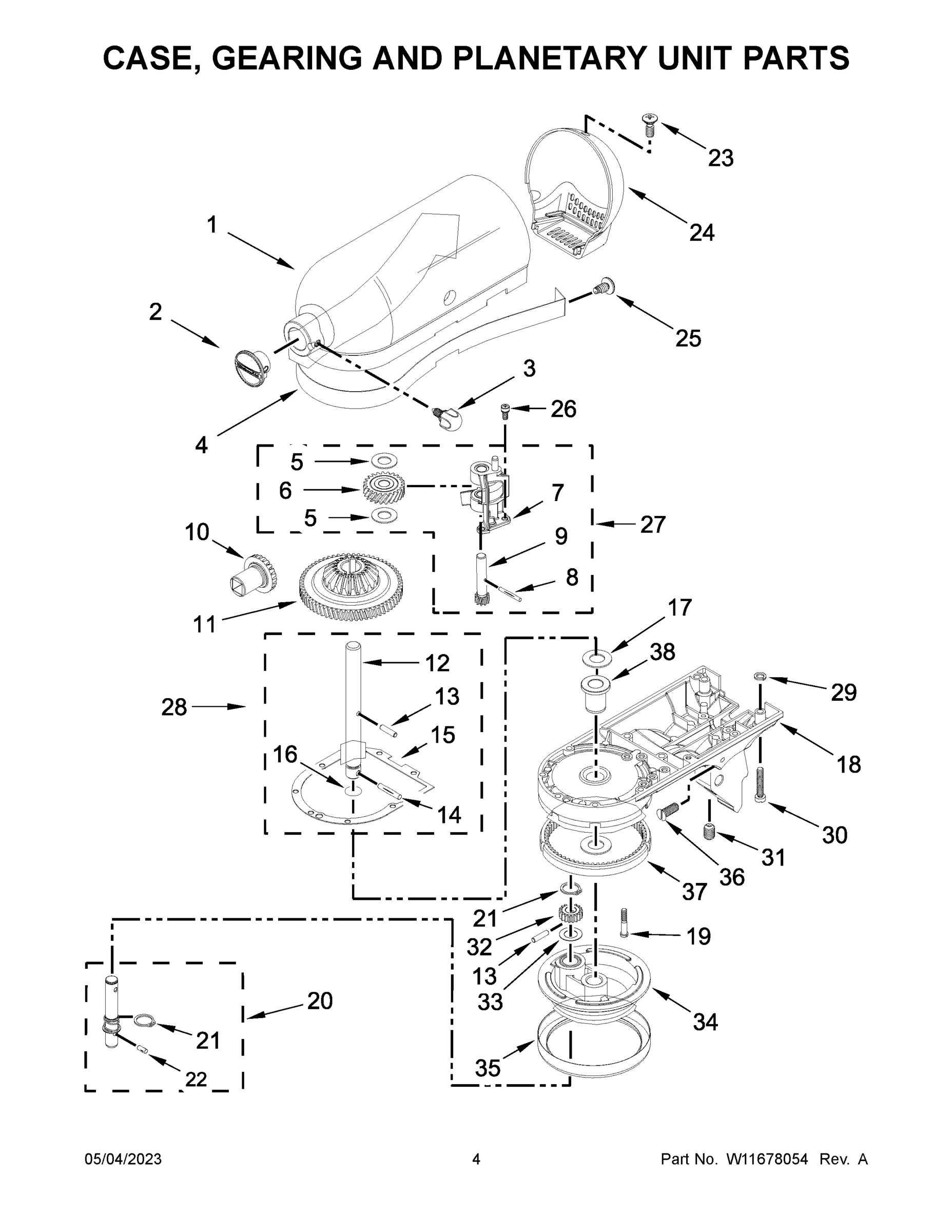 03 - CASE, GEARING AND PLANETARY UNIT PARTS