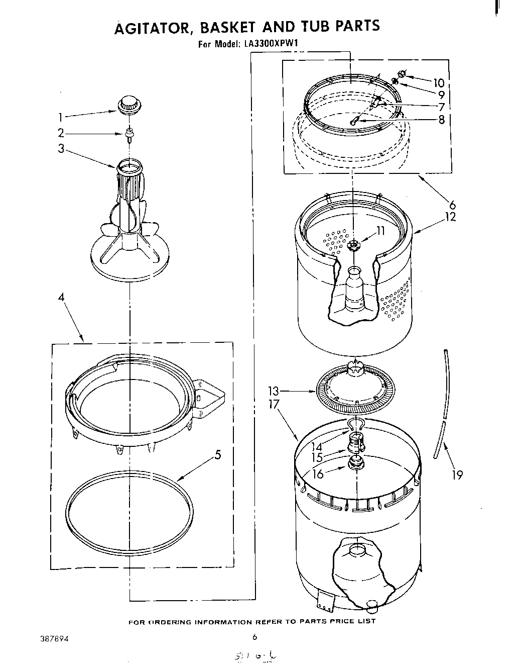 04 - AGITATOR, BASKET AND TUB