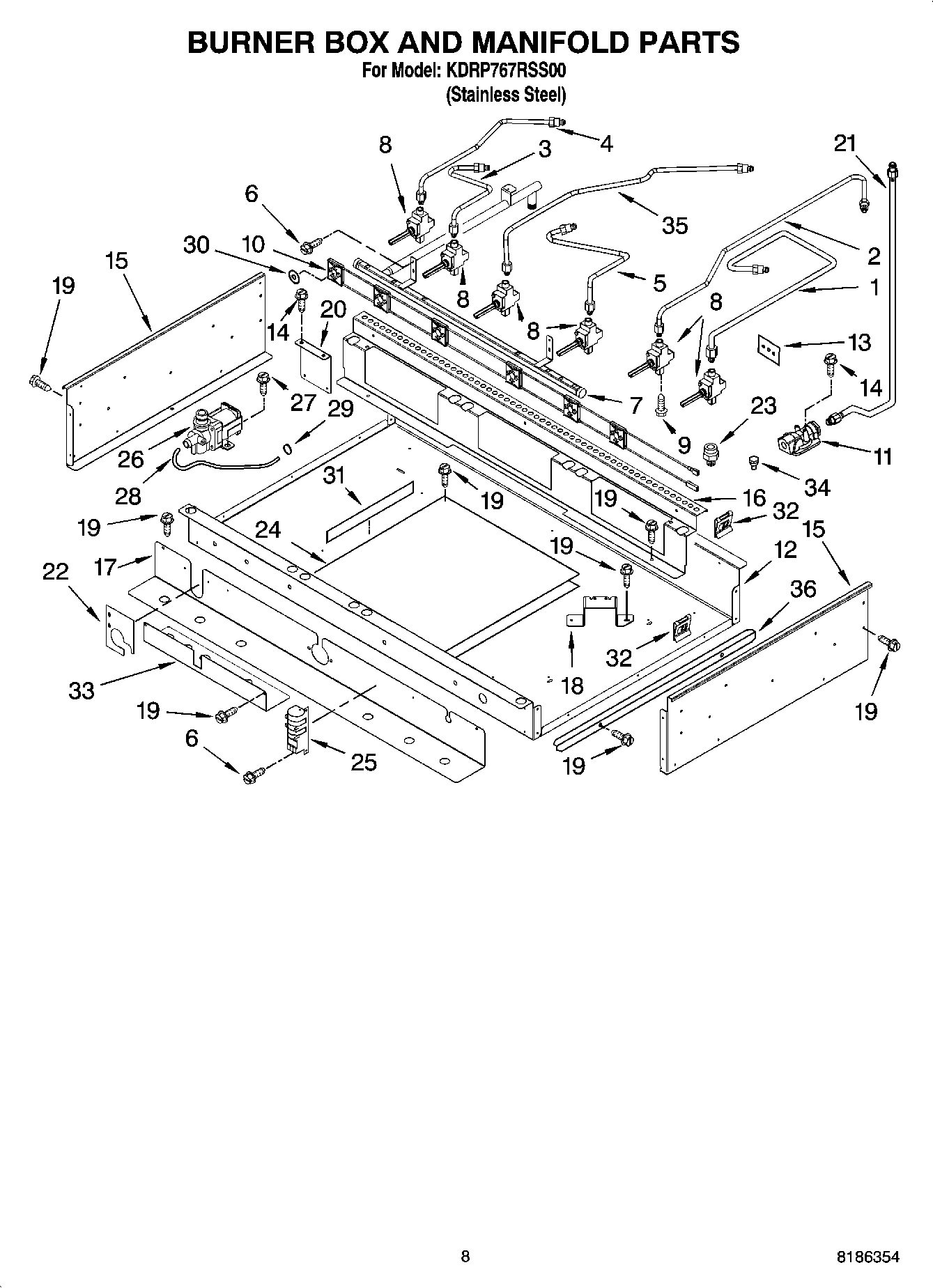 07 - BURNER BOX AND MANIFOLD PARTS