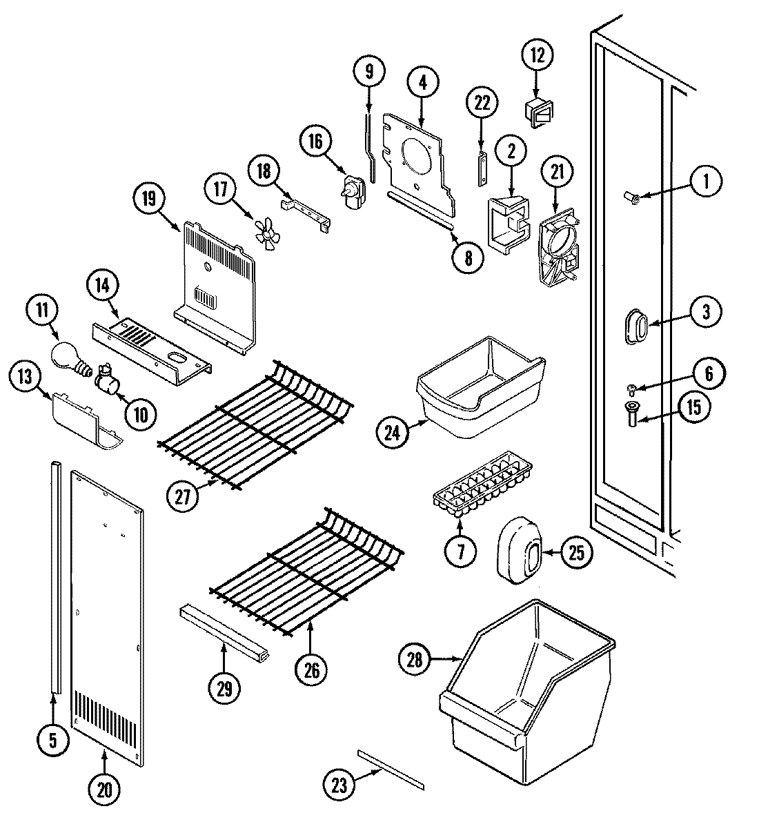 01 - FREEZER COMPARTMENT
