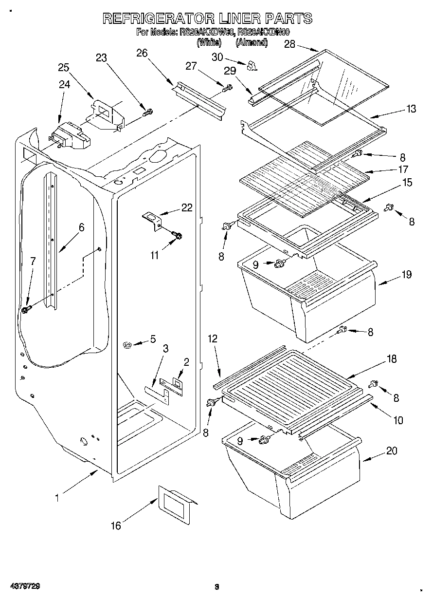 02 - REFRIGERATOR LINER
