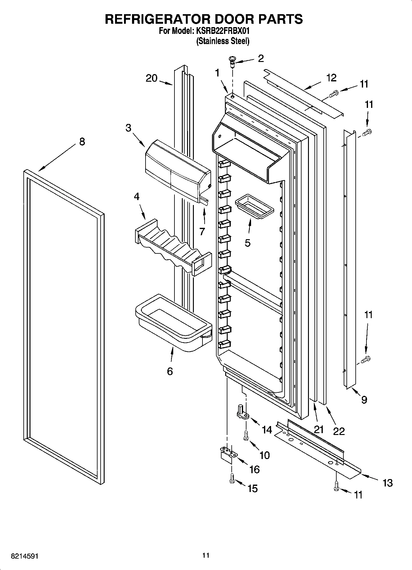 07 - REFRIGERATOR DOOR PARTS