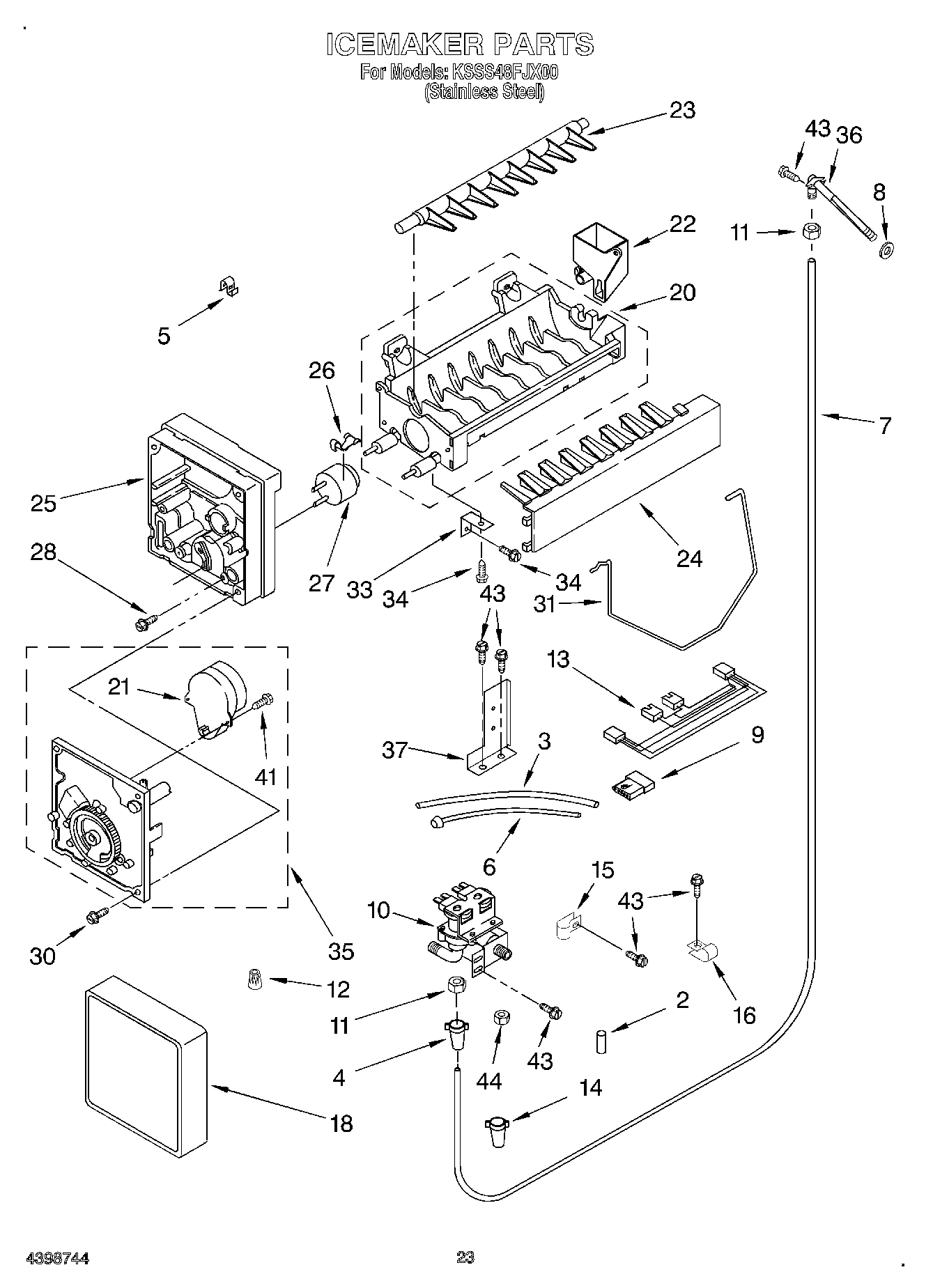 15 - ICE MAKER, OPTIONAL