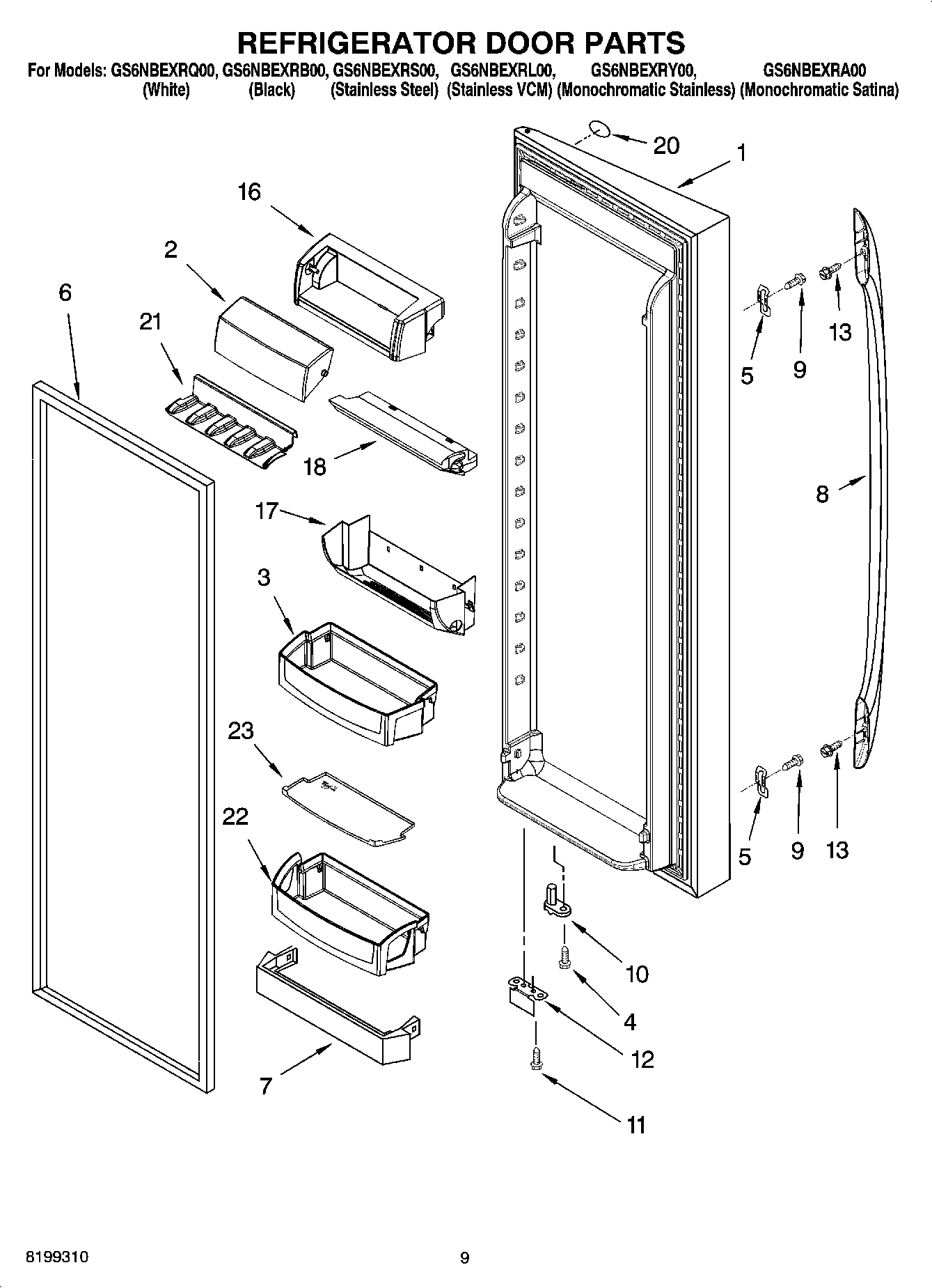 06 - REFRIGERATOR DOOR PARTS