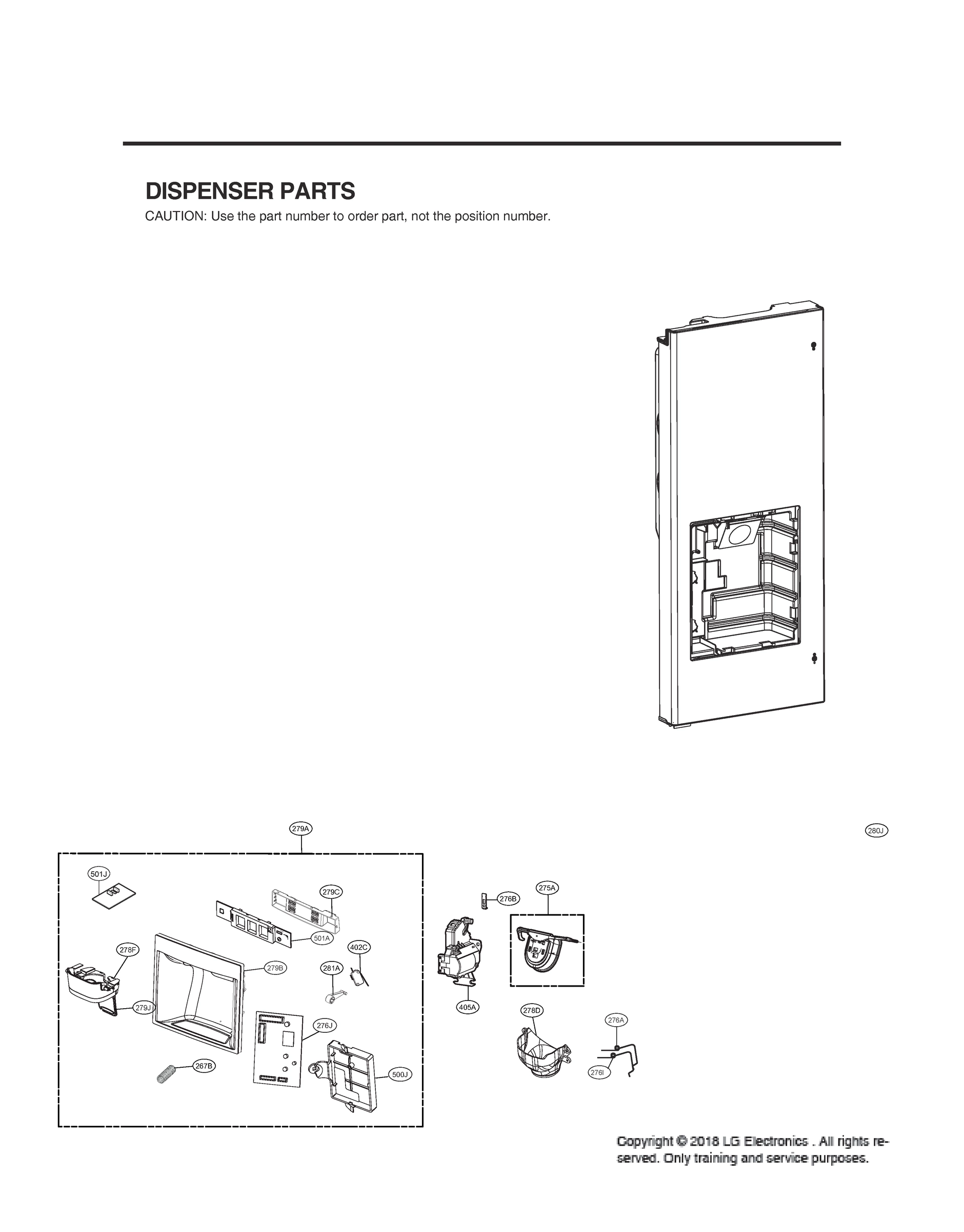 DISPENSER PARTS