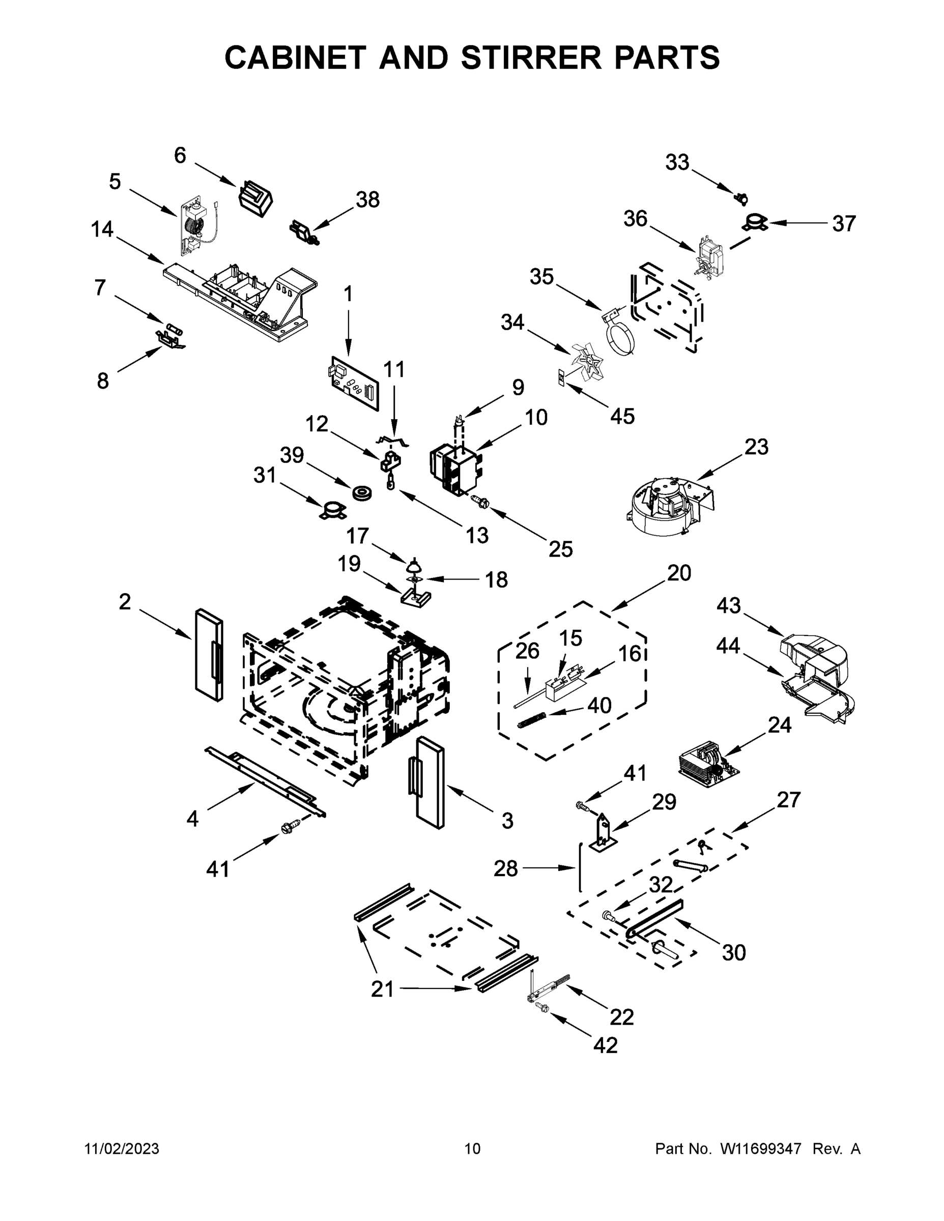 06 - CABINET AND STIRRER PARTS