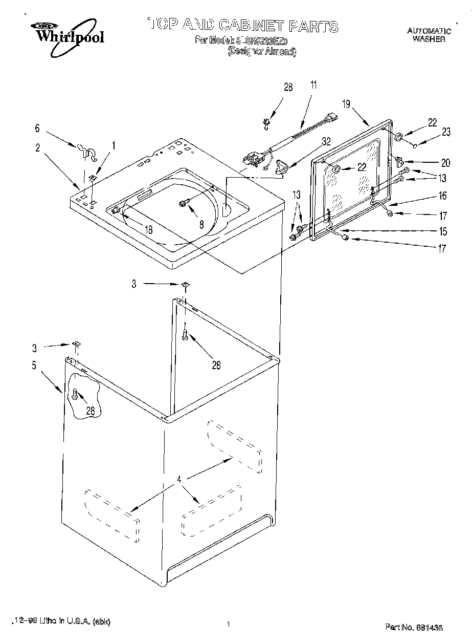 01 - TOP AND CABINET
