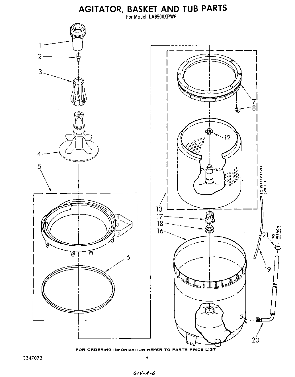 04 - AGITATOR, BASKET, AND TUB