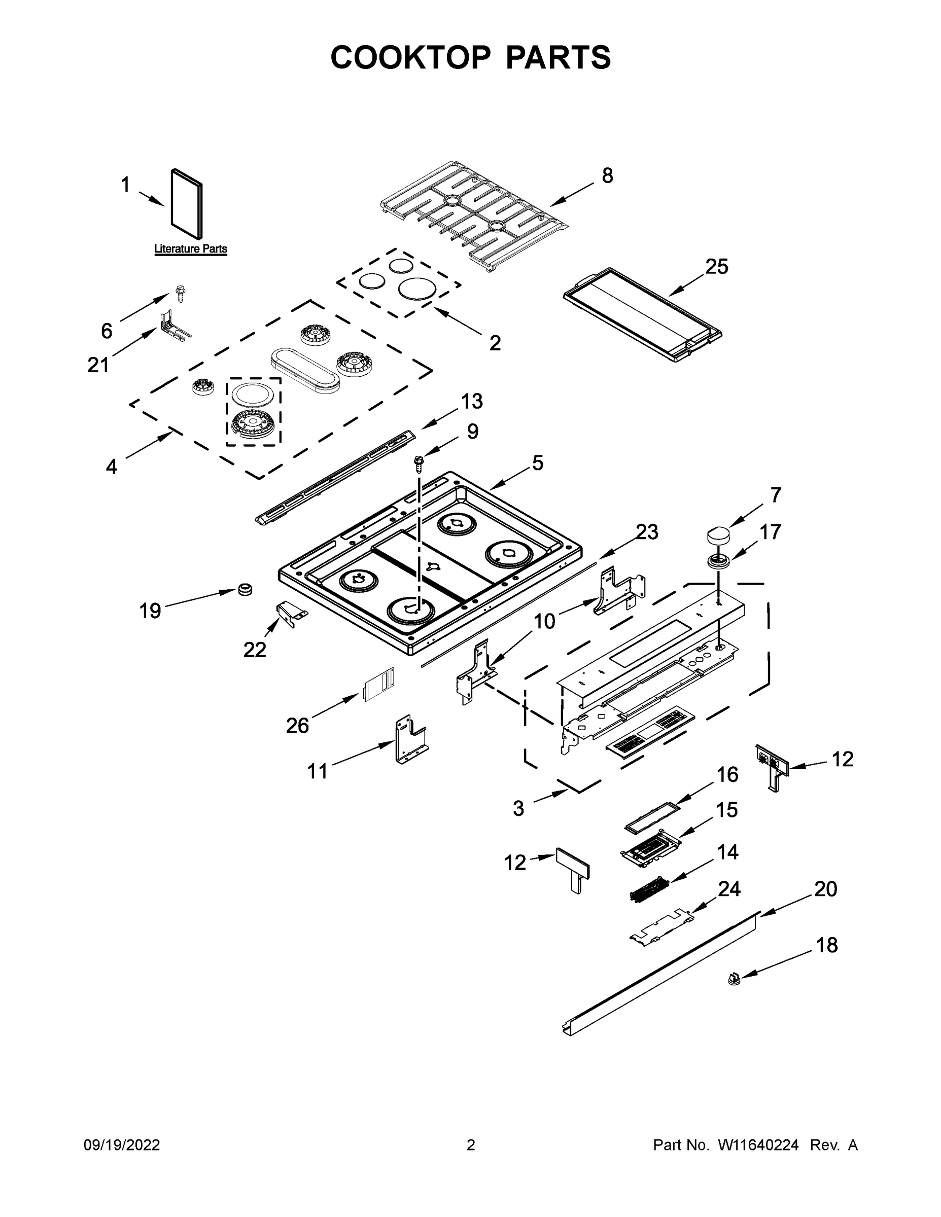 02 - COOKTOP PARTS