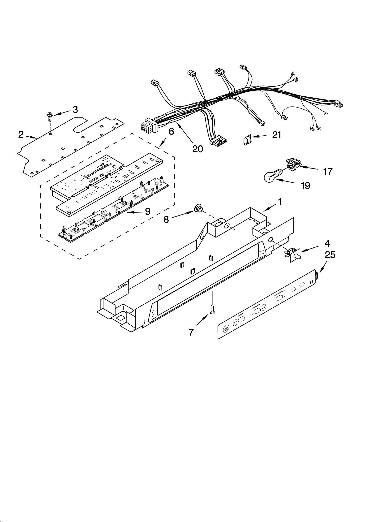 CONTROL PARTS, PARTS NOT ILLUSTRATED