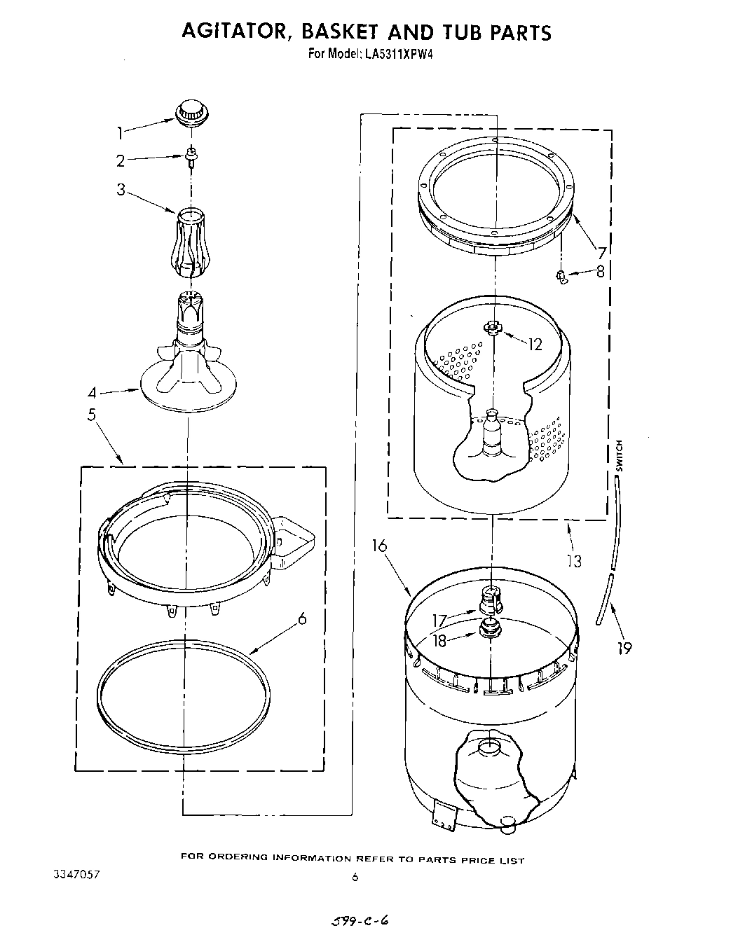 04 - AGITATOR, BASKET AND TUB