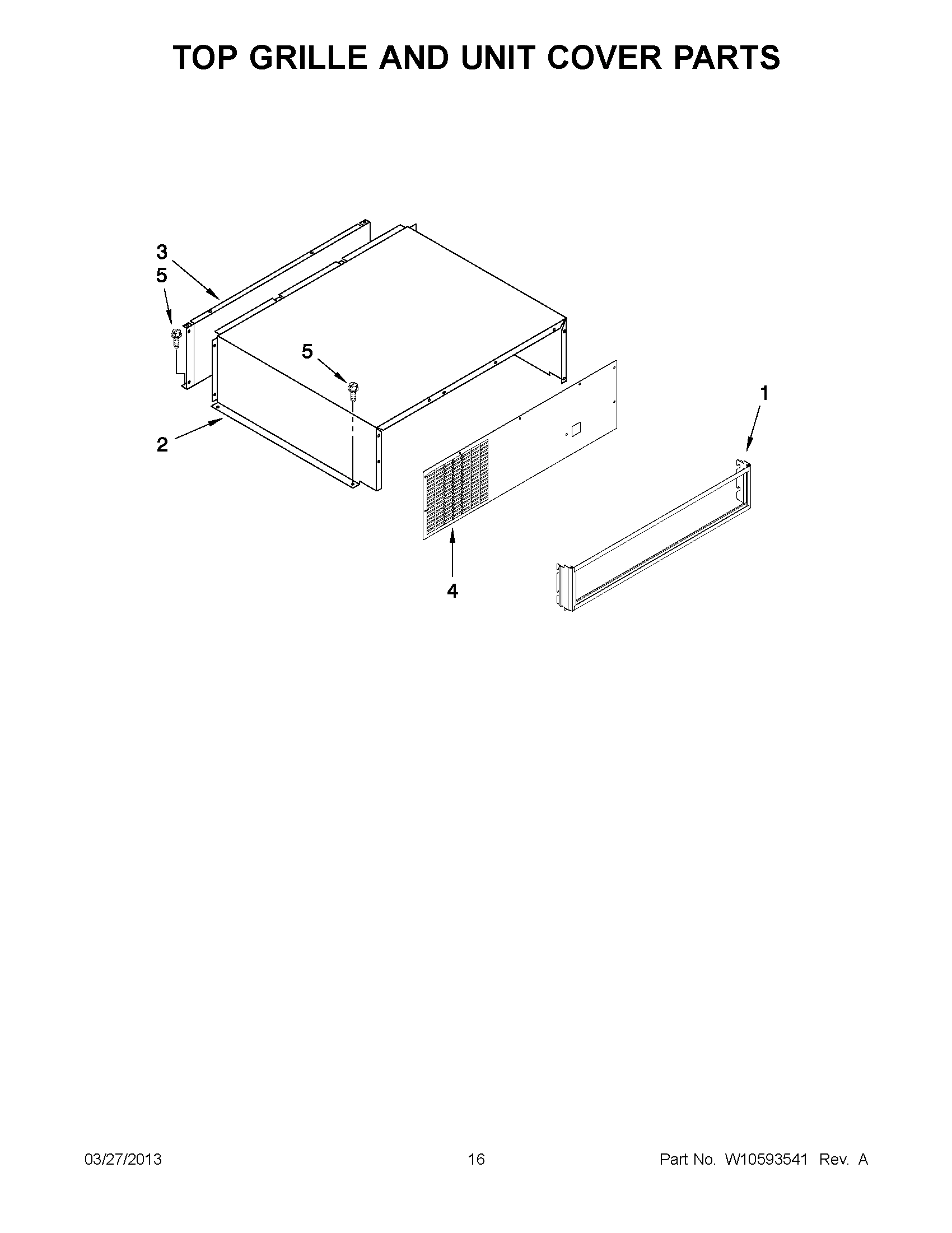 08 - TOP GRILLE AND UNIT COVER PARTS