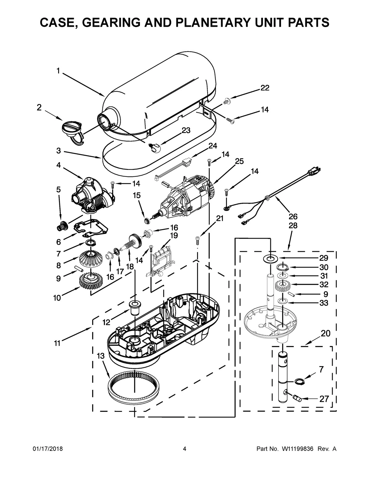 03 - CASE, GEARING AND PLANETARY UNIT PARTS