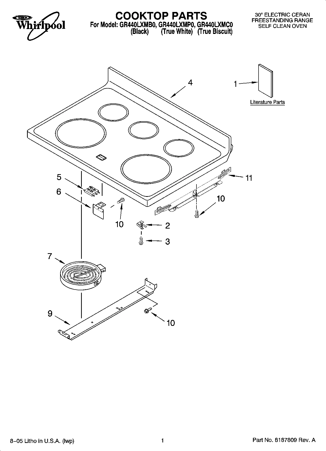 01 - COOKTOP PARTS