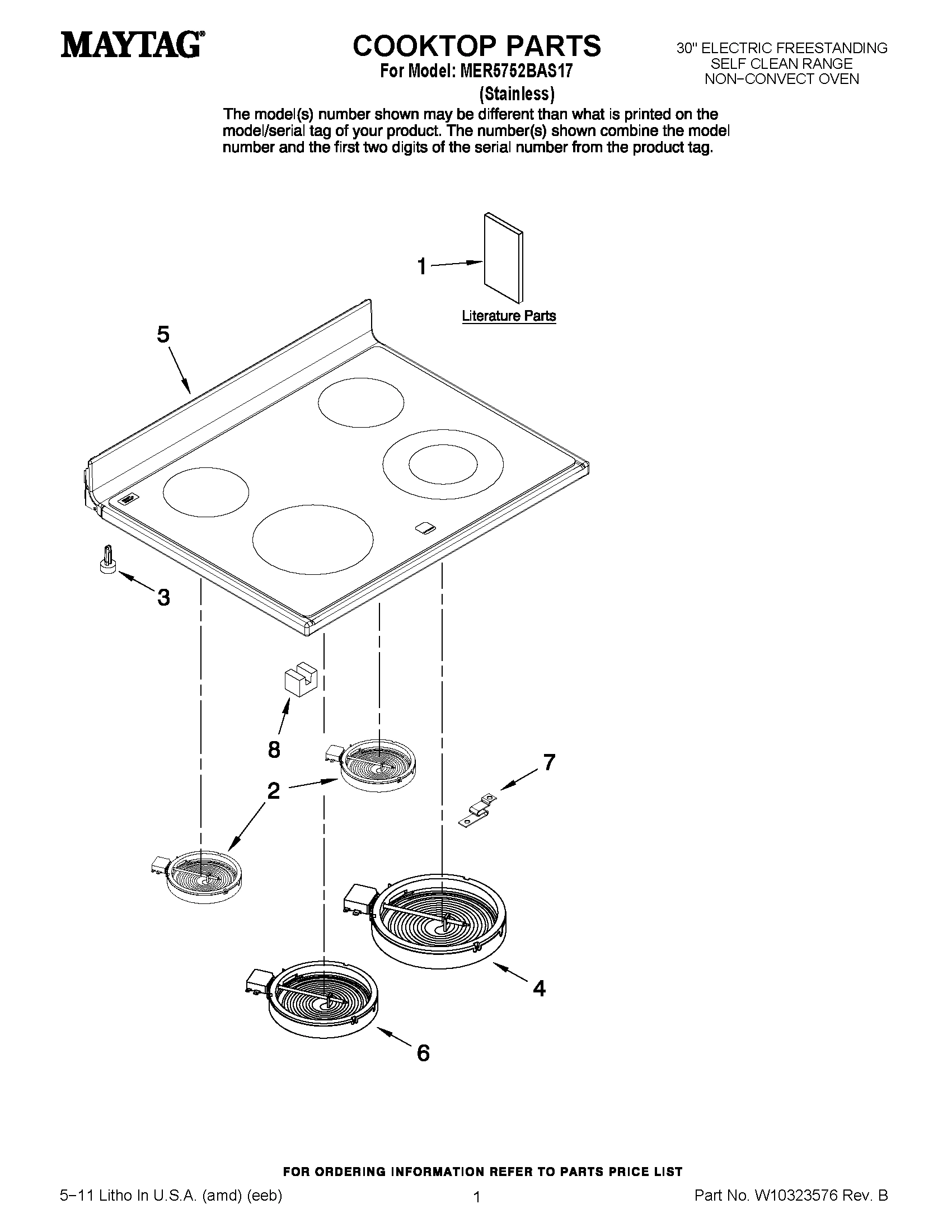 01 - COOKTOP PARTS