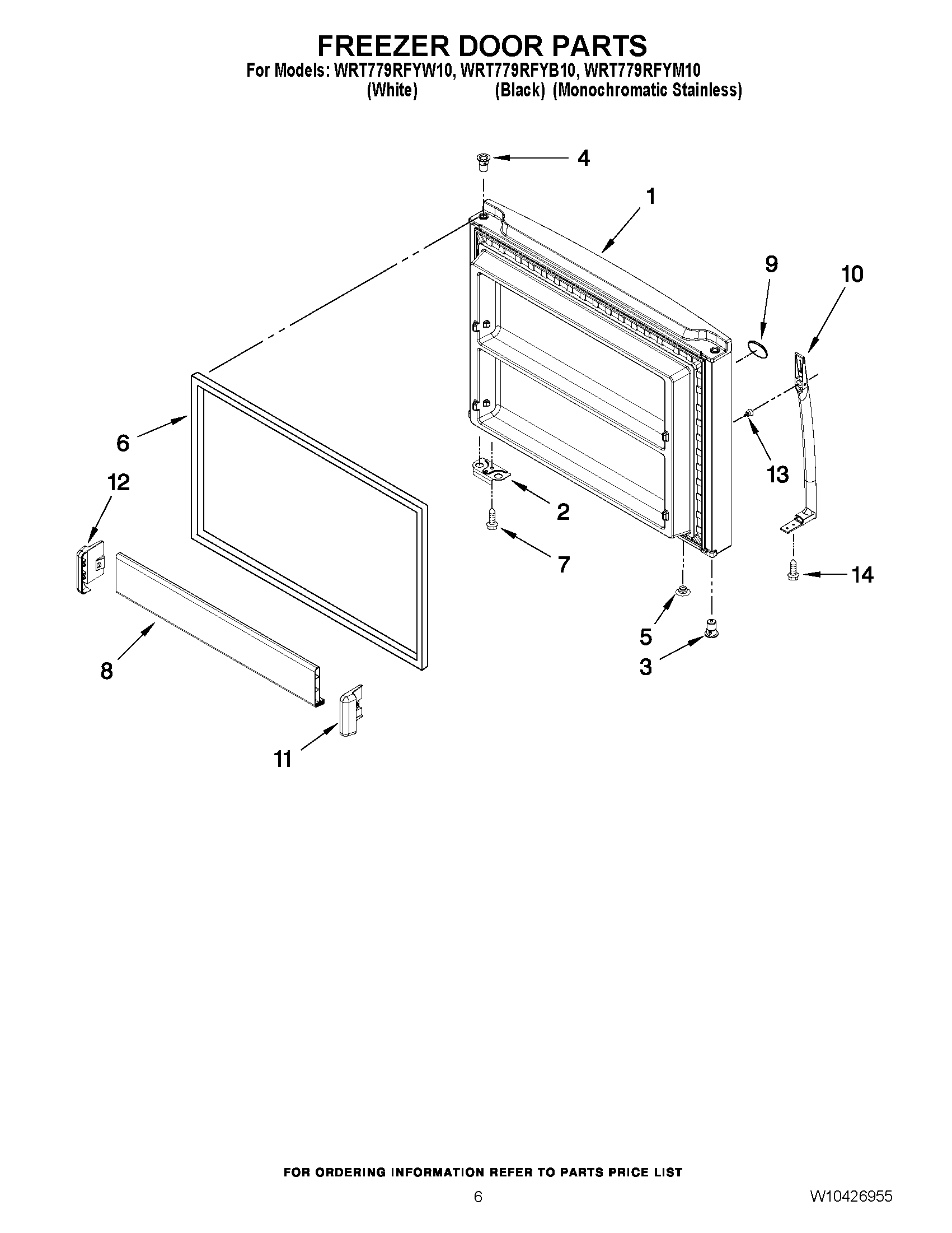 04 - FREEZER DOOR PARTS