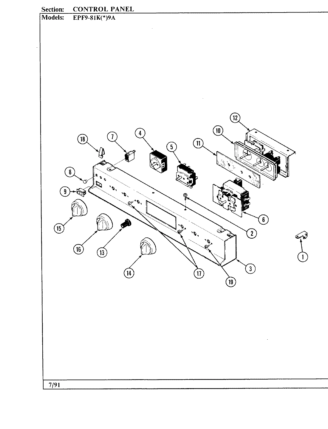 02 - CONTROL PANEL (EPF9-81Kx9A)