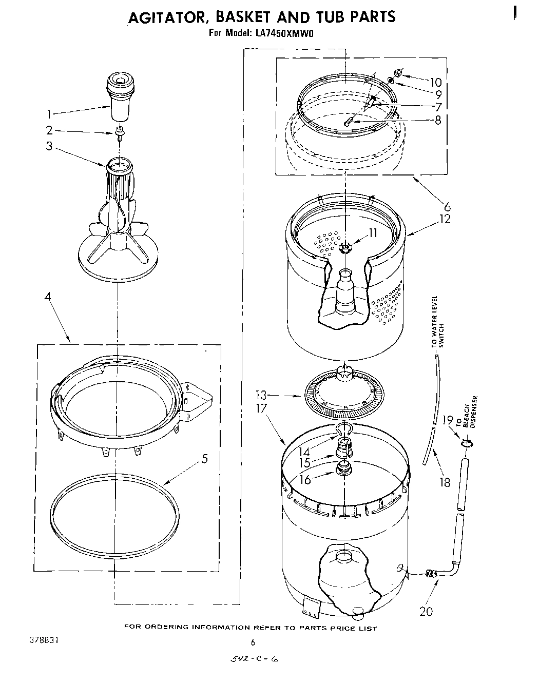 04 - AGITATOR, BASKET, AND TUB