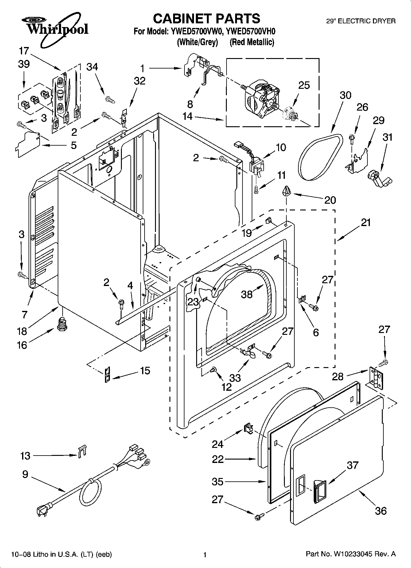 01 - CABINET PARTS