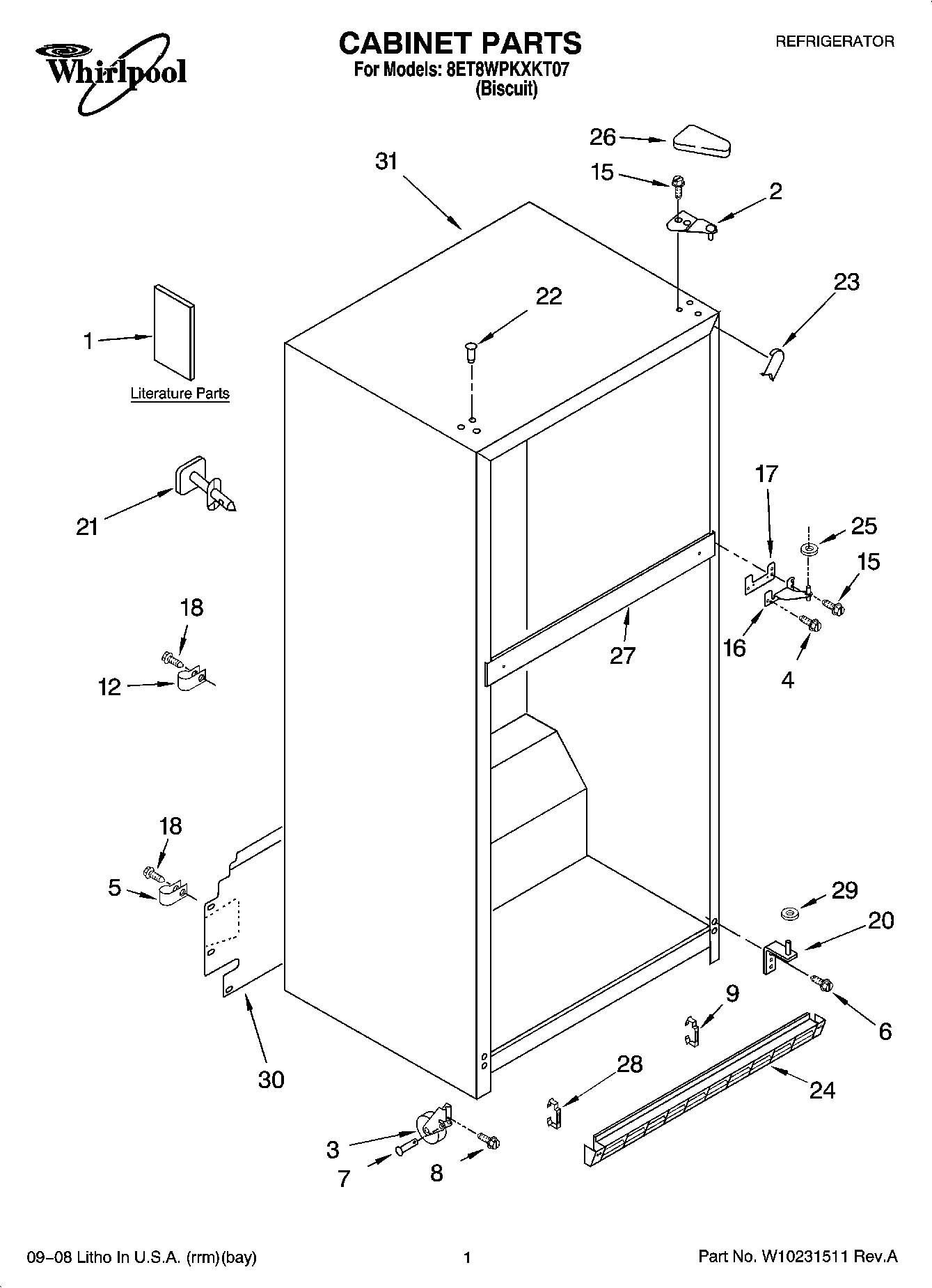01 - CABINET PARTS